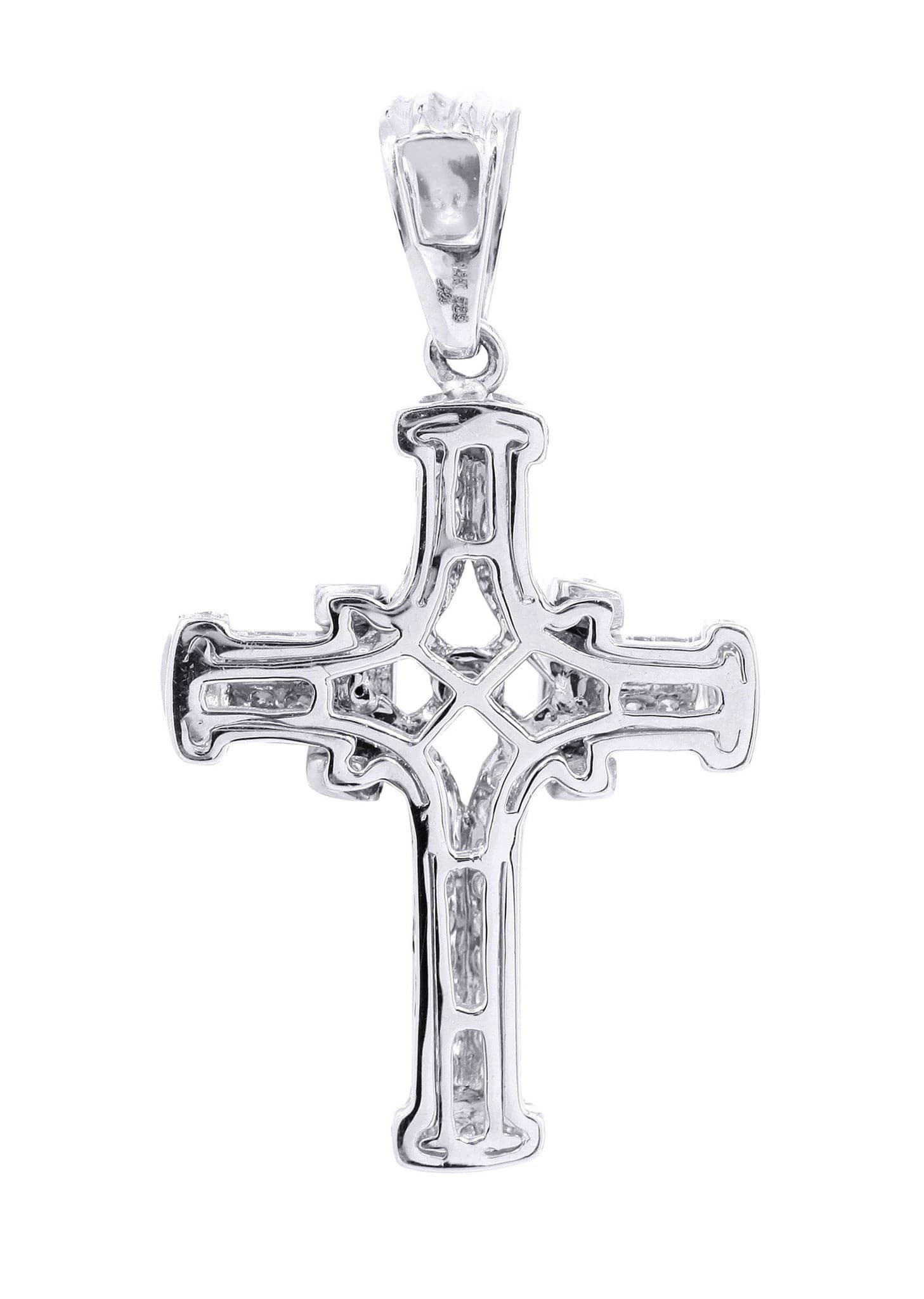 0.44 Carat Diamond Cross Pendant Necklace - 3.44 Grams | Elegant Jewelry Gift for Women, Perfect for Weddings, Anniversaries & Special Occasions