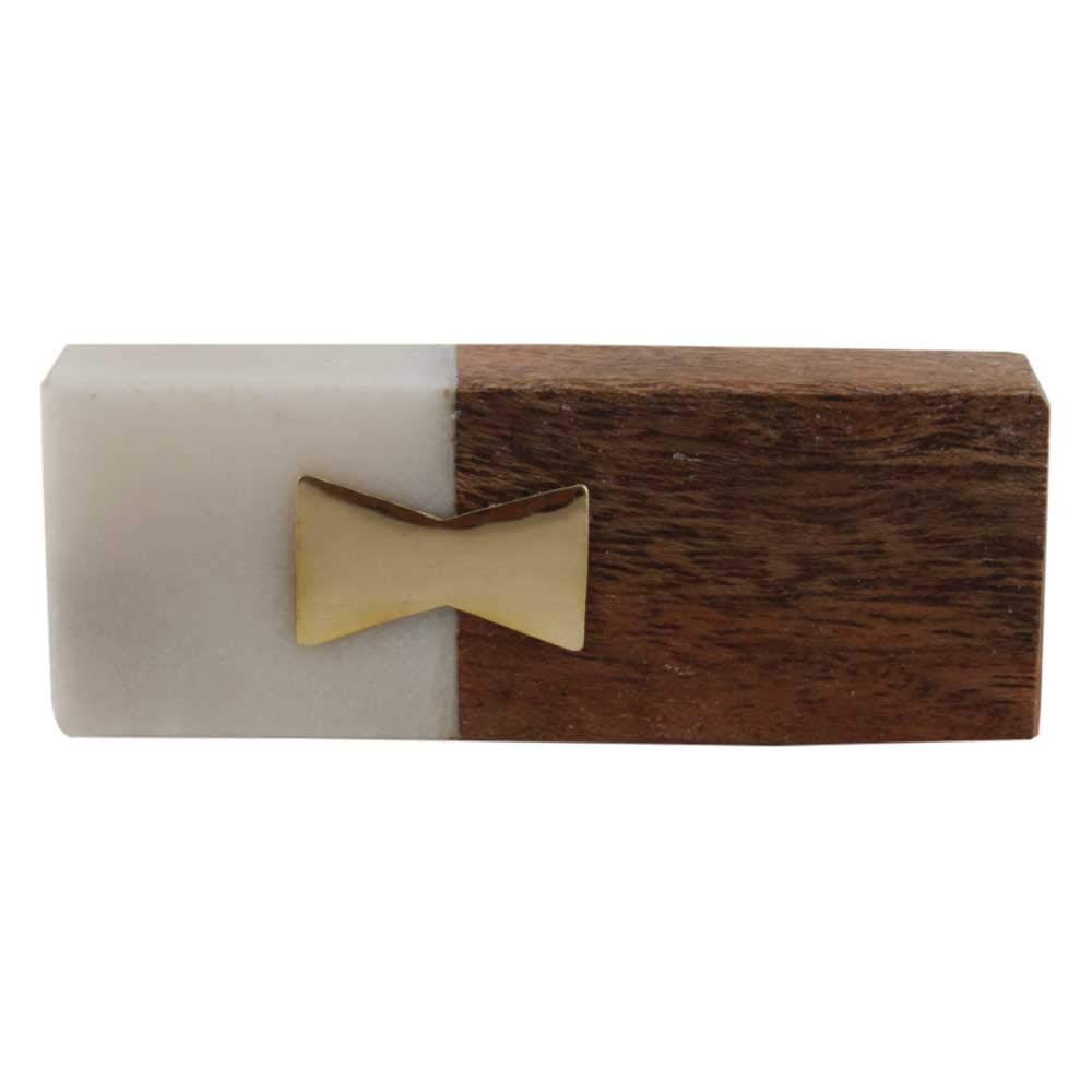 6-Piece White Marble Drawer Knobs - Luxury Rectangle Cabinet Pulls for Dresser, Wardrobe & Cabinet Doors | Elegant Stone Handles for Home Decor & Furniture Upgrade