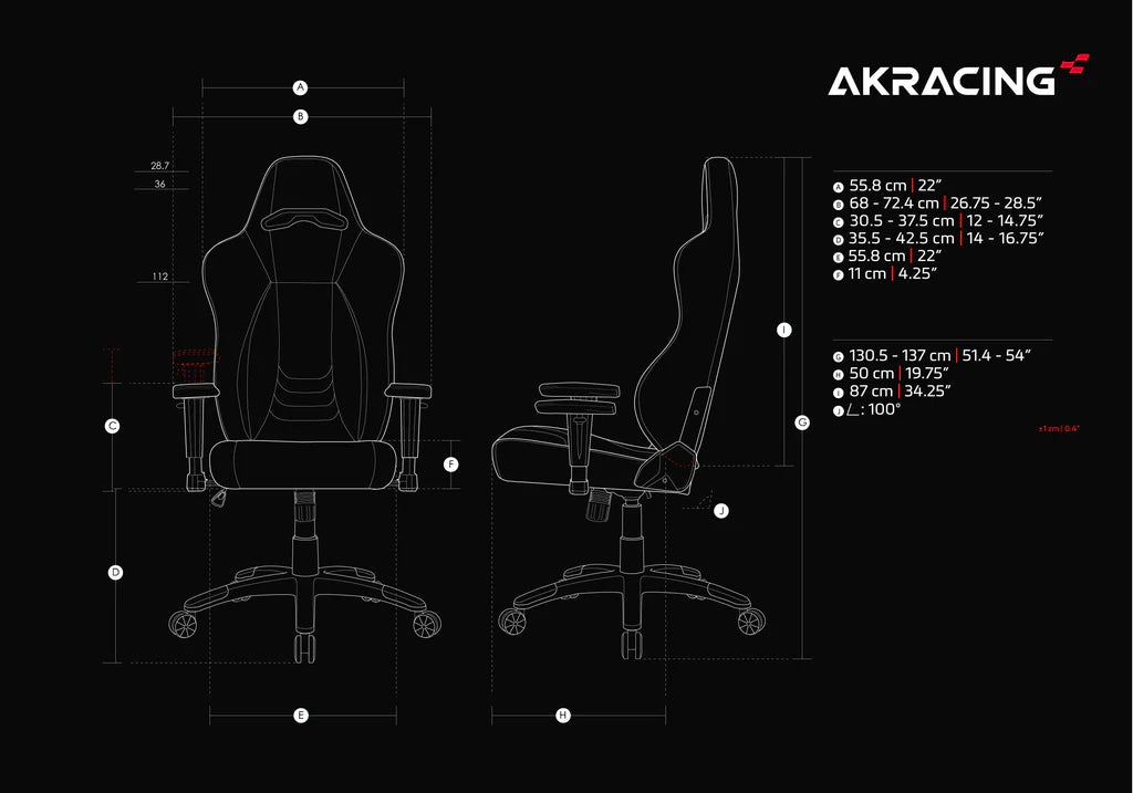 AKRacing Office Series Obsidian Ergonomic Gaming Chair - High Back Computer Desk Chair with Adjustable Lumbar Support for Home Office, Gaming & Work (Black) - Perfect for Long Hours of Sitting, Streaming & Esports