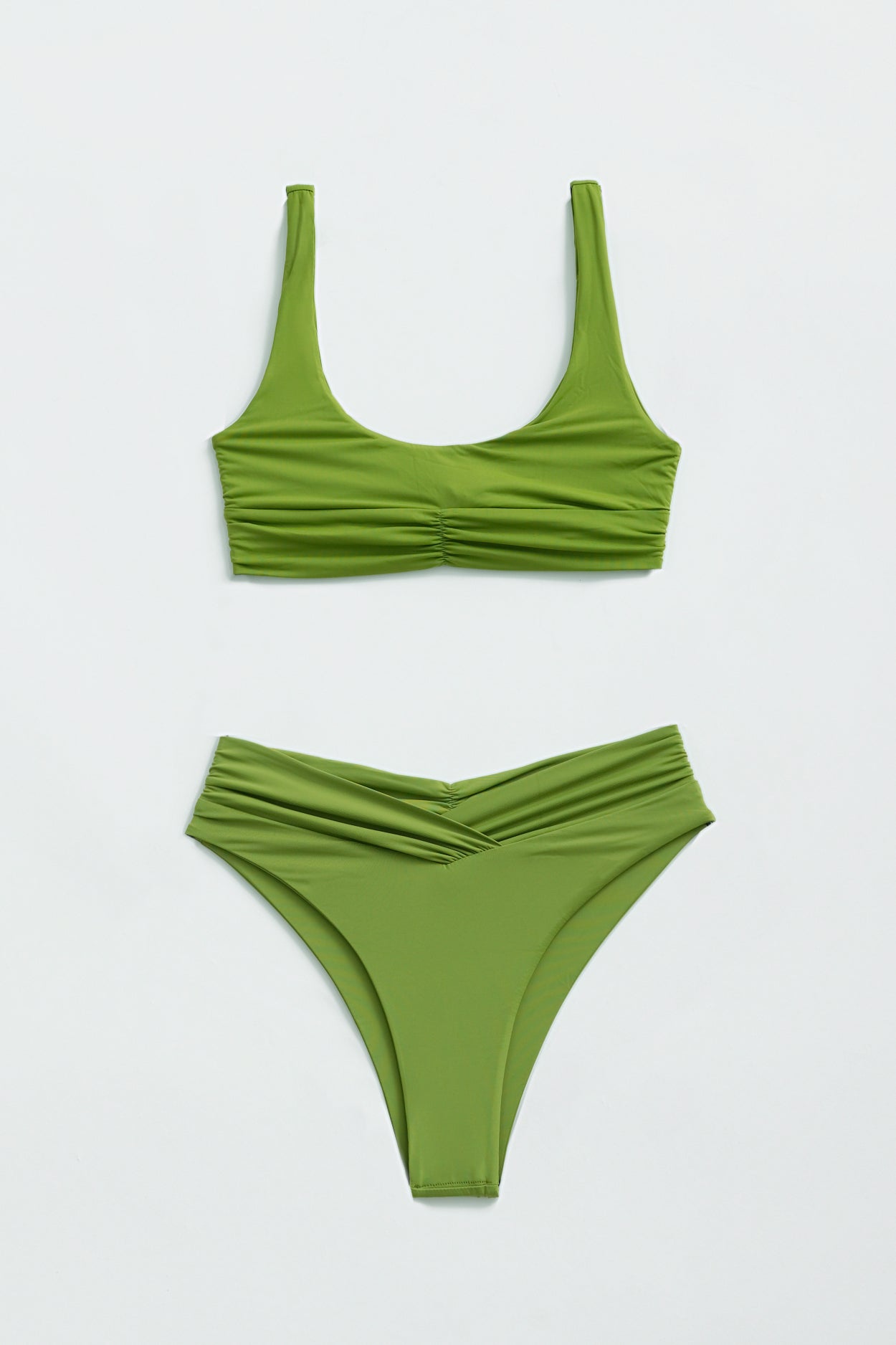 Pico High Waist Leggings for Women - Matcha Green Yoga Pants with Tummy Control - Perfect for Yoga, Gym & Everyday Wear