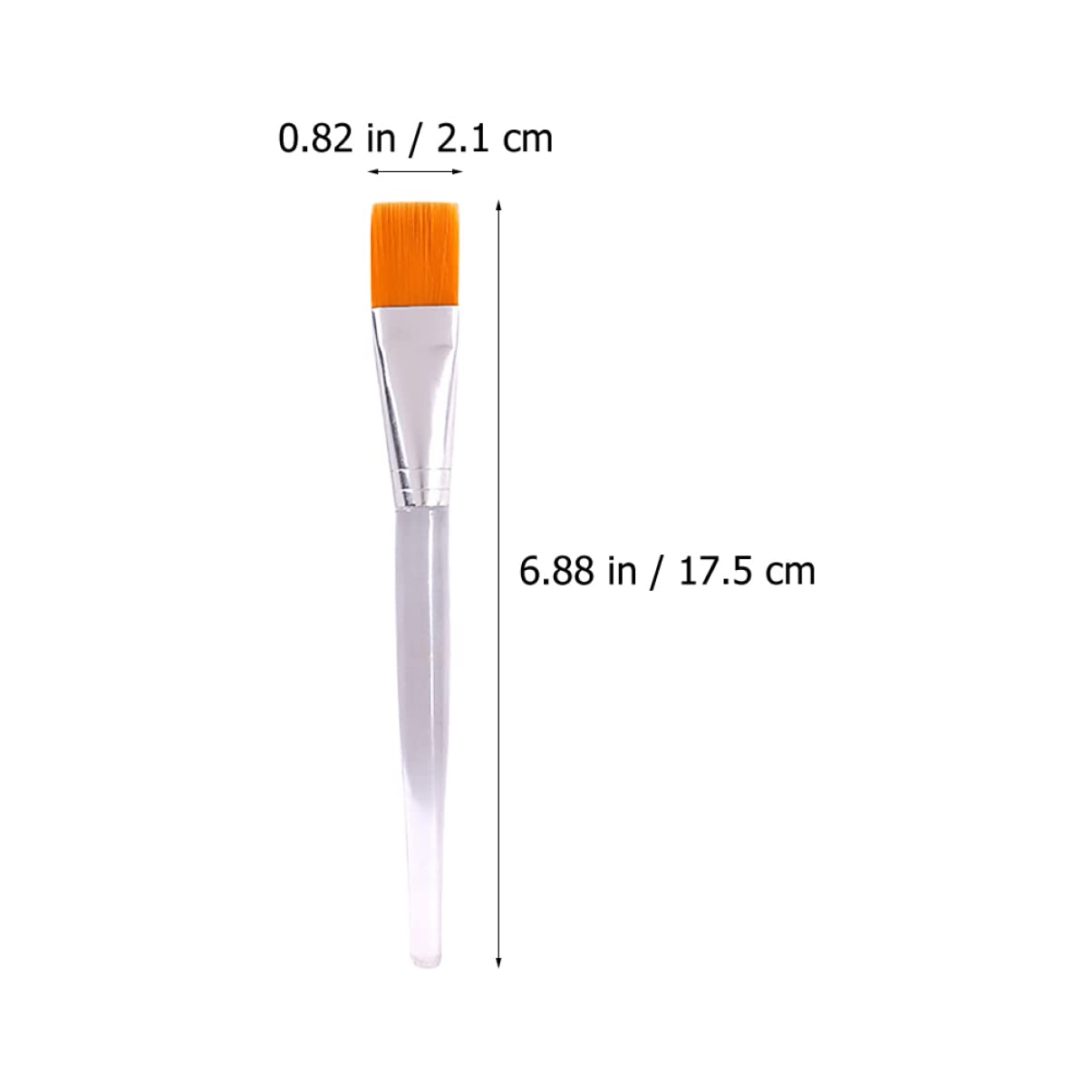 Professional Clear Plastic Skin Facial Applicator Brush - Beauty Body Care & Makeup Tool for Salon, Gel Mask Application, Butter Manual Cosmetic (Transparent) | Perfect for Home Spa & Professional Makeup