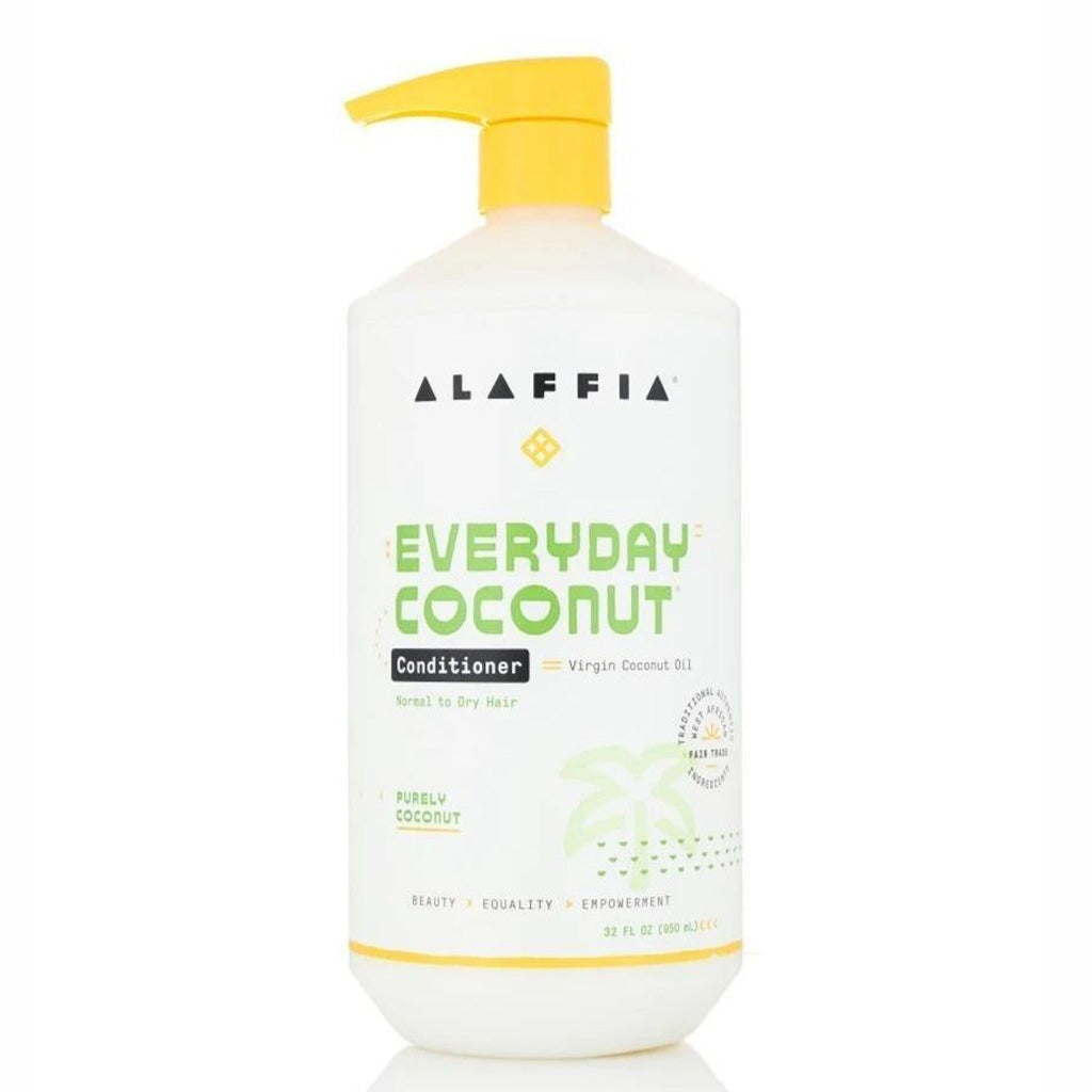 Alaffia Everyday Coconut Conditioner for Dry & Damaged Hair - Hydrating & Nourishing Hair Care with Natural Coconut Oil - Perfect for Daily Use at Home or Salon