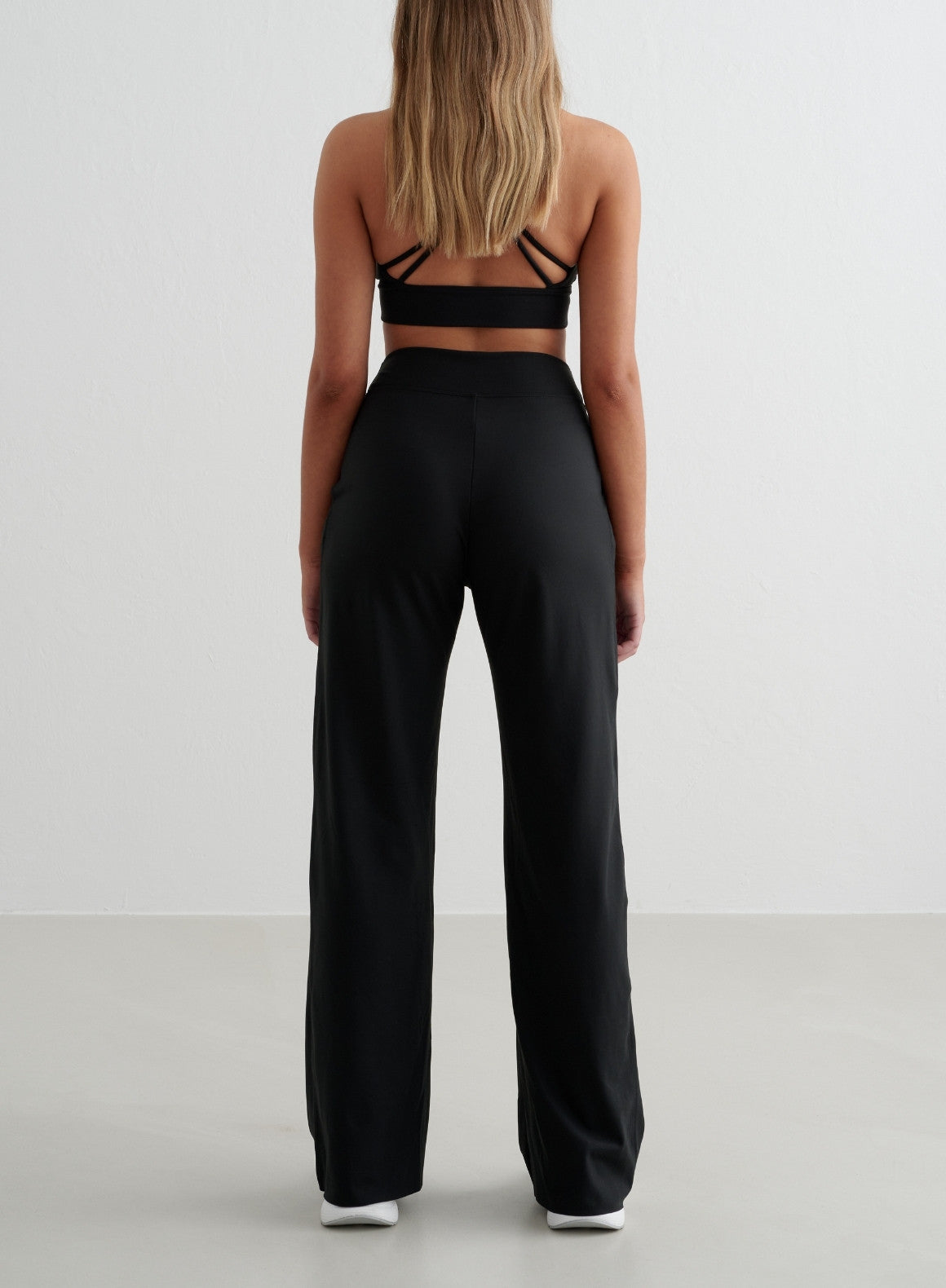 Black Sense Wide Leg Pants for Women - Comfortable High Waisted Loose Fit Trousers | Perfect for Casual Wear, Office & Travel