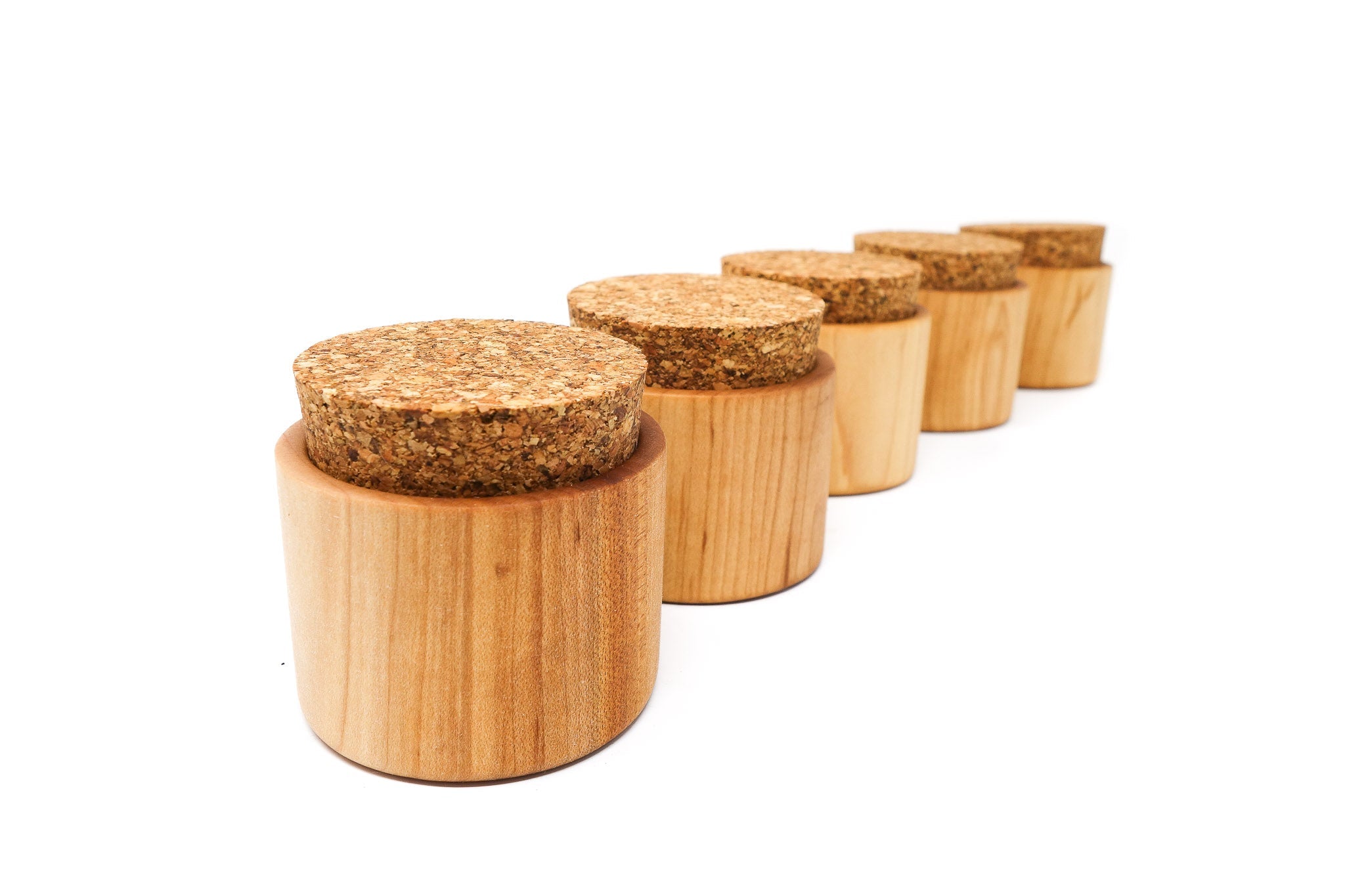 Premium Wooden Salt Cup - Handcrafted Natural Bamboo Salt Holder for Kitchen & Dining Table - Perfect for Himalayan Salt, Sea Salt & Spice Storage