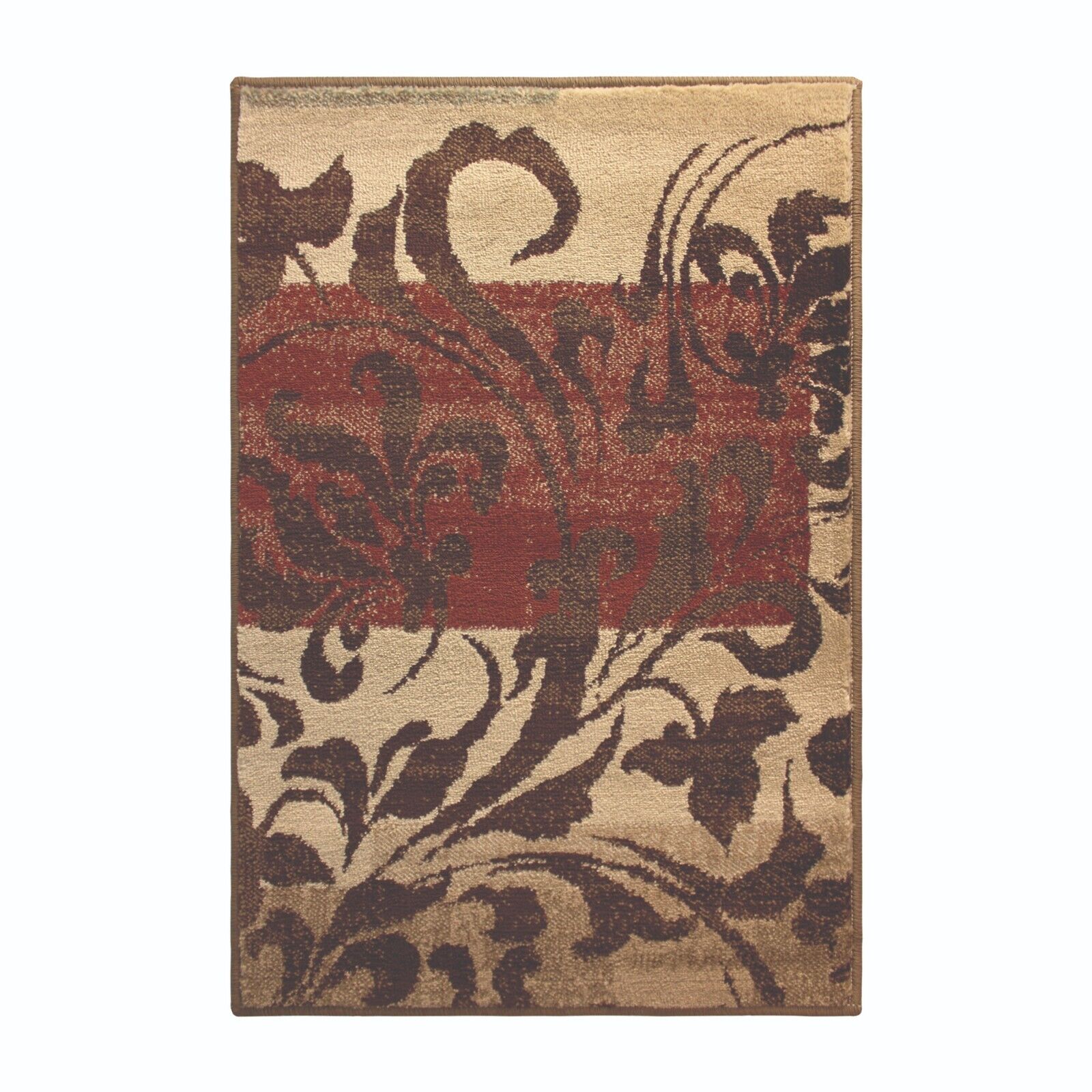 Storyville Scroll Modern Indoor Area Rug & Runner Rug - Soft Non-Slip Living Room Carpet for Bedroom, Hallway, and Home Decor