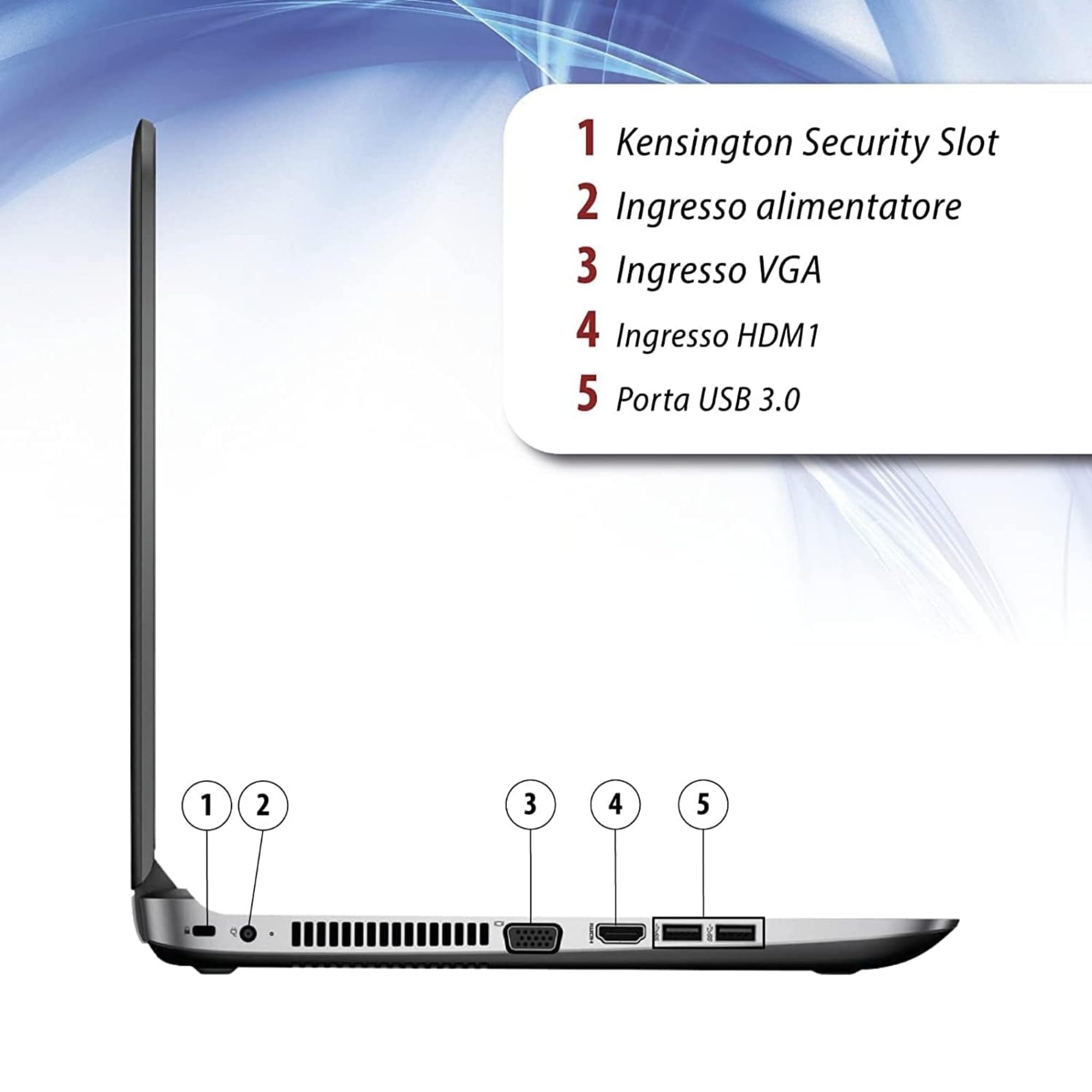 Refurbished HP ProBook Laptop - Intel Core i5-6th Gen, 15.6