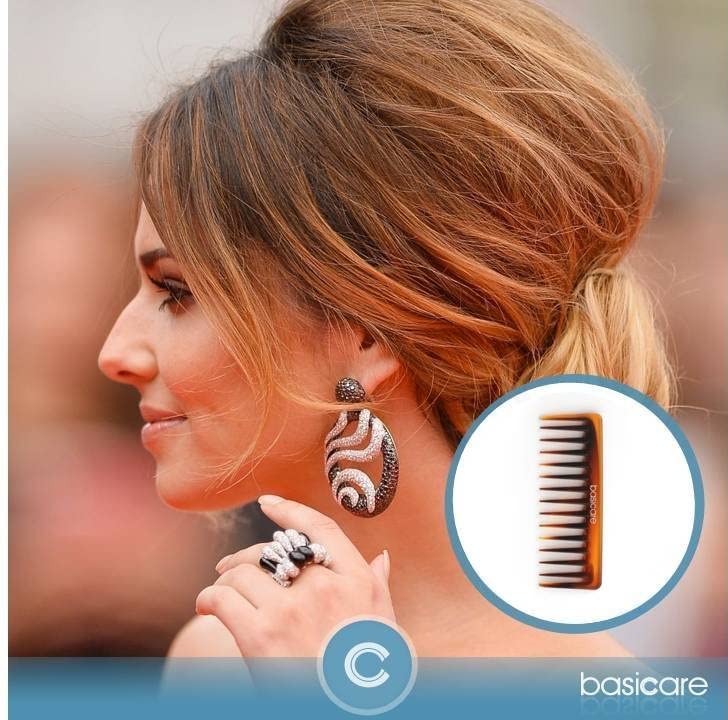 Basicare Wide Tooth Hair Detangling Comb for Thick Curly Wavy Hair - Gentle Wet & Dry Hair Detangler for Men & Women - Perfect for Salon Styling, Shampooing & Everyday Hair Care