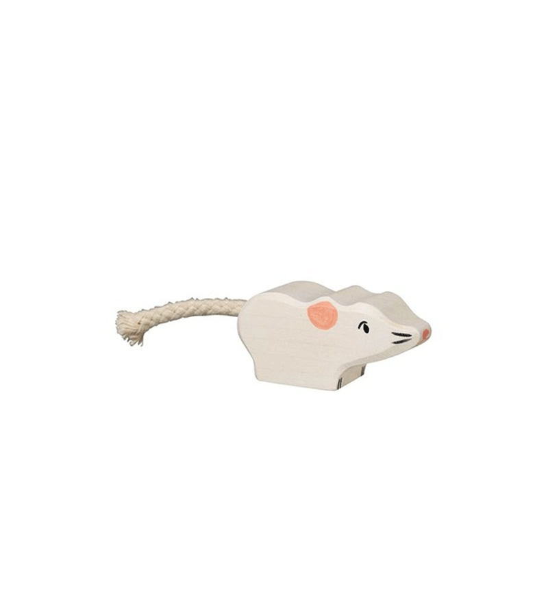 Holztiger Handcrafted Wooden Mouse Toy - Natural & Safe for Kids - Perfect for Pretend Play, Storytelling & Waldorf Education