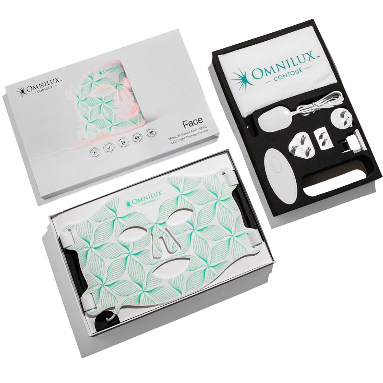 Omnilux Contour Mask - Red Light Therapy Face Mask for Anti-Aging & Skin Rejuvenation | At-Home LED Light Therapy Device for Wrinkles, Fine Lines & Acne | Perfect for Skincare Routine & Spa Treatments