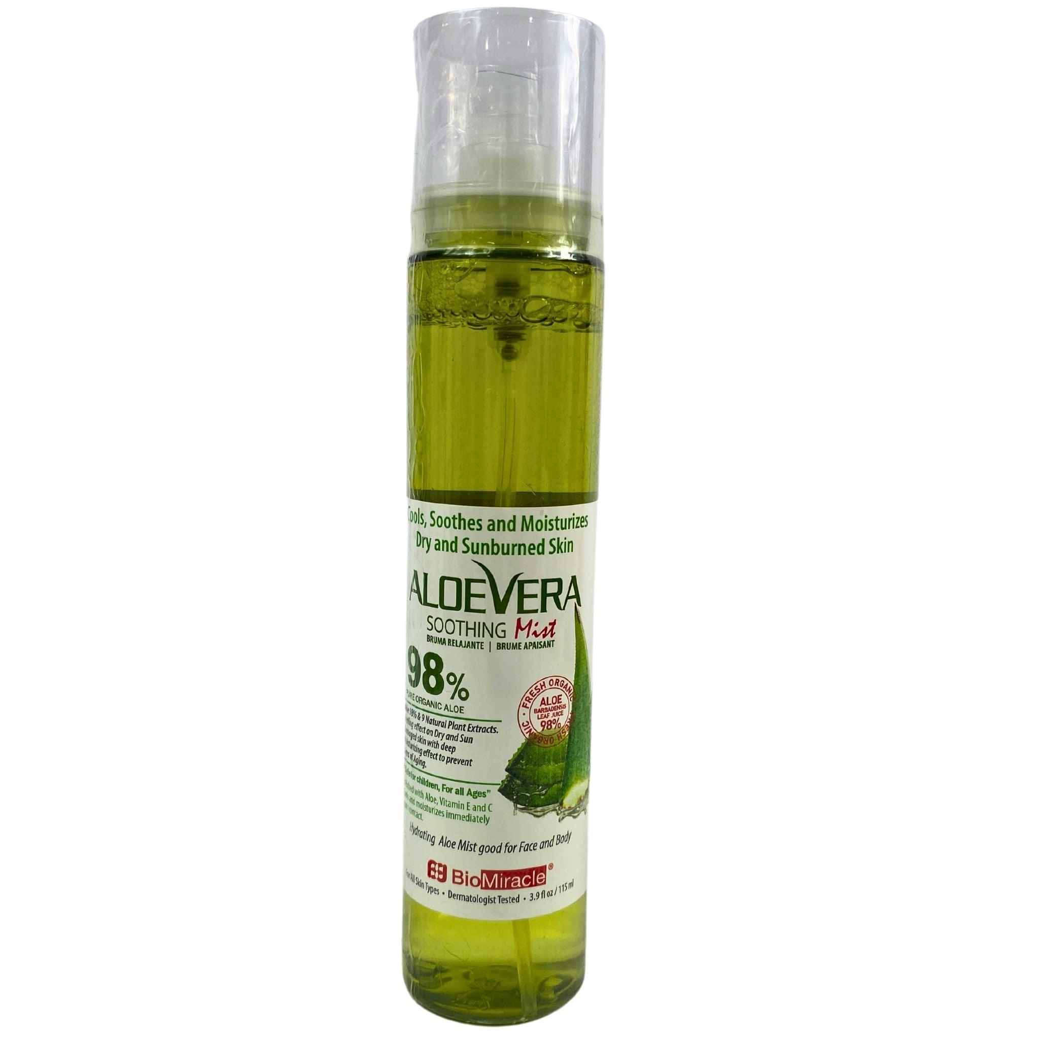 Aloe Vera Soothing Face Mist Spray 3.9OZ (32 Pack Bulk) - Hydrating Facial Toner for Dry Skin, Sunburn Relief & Makeup Setting Spray