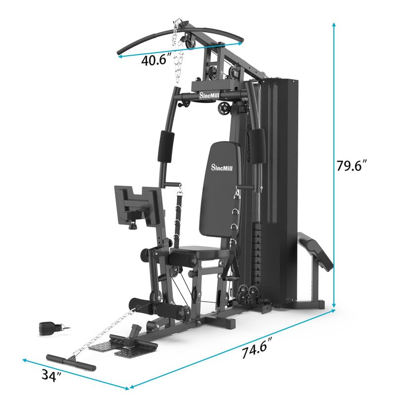 SincMill Home Gym - Multifunctional Full Body Workout Equipment for Strength Training & Fitness | Perfect for Home Exercise, Small Spaces & Personal Training