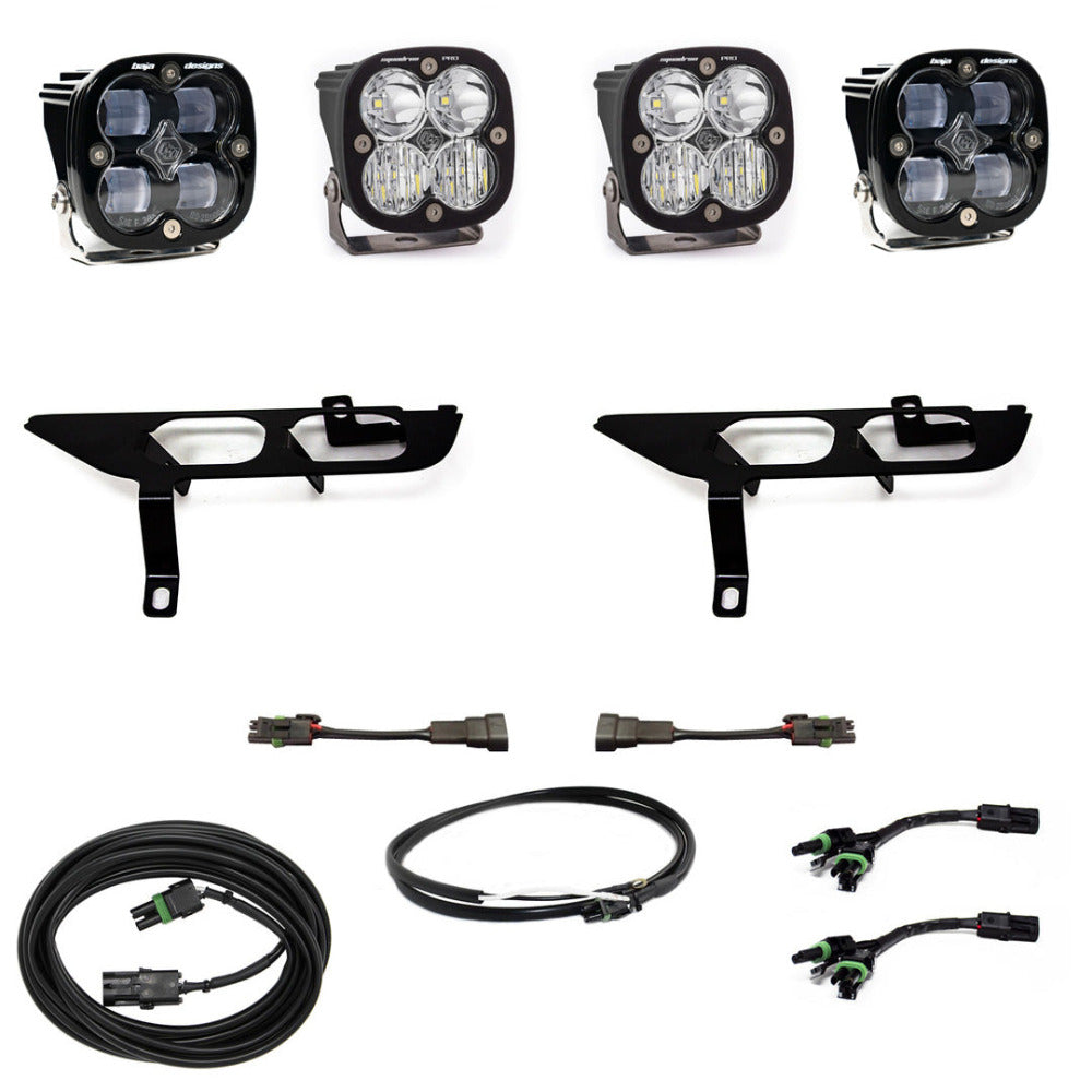 2021-2023 Ford F150 Baja Designs Squadron Sport LED Fog Light Kit - No DRL (Daytime Running Lights) | Off-Road Lighting Upgrade for Enhanced Visibility in Fog & Night Driving