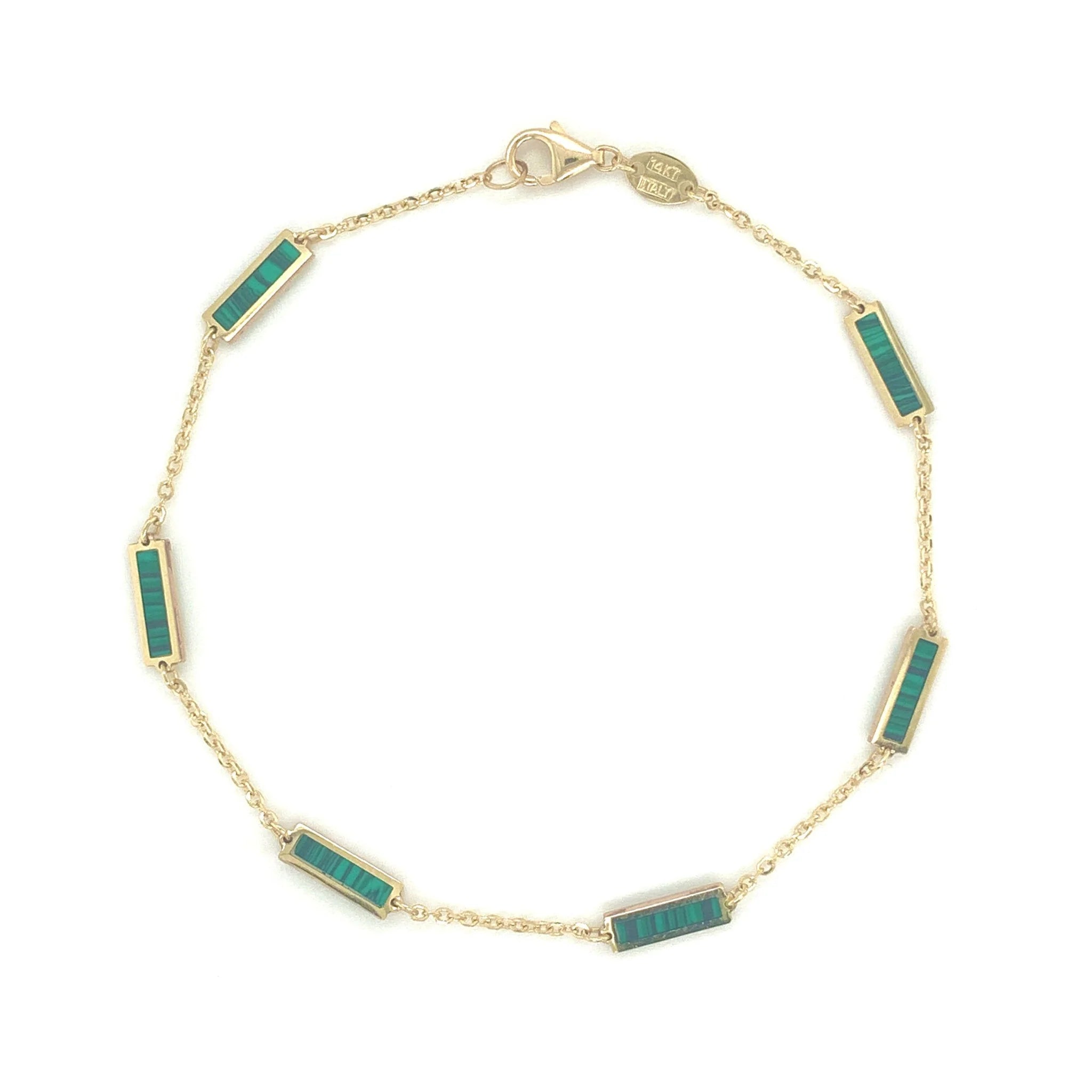 14KT Yellow Gold Bar Bracelet for Women - Elegant Minimalist Jewelry for Everyday Wear & Special Occasions