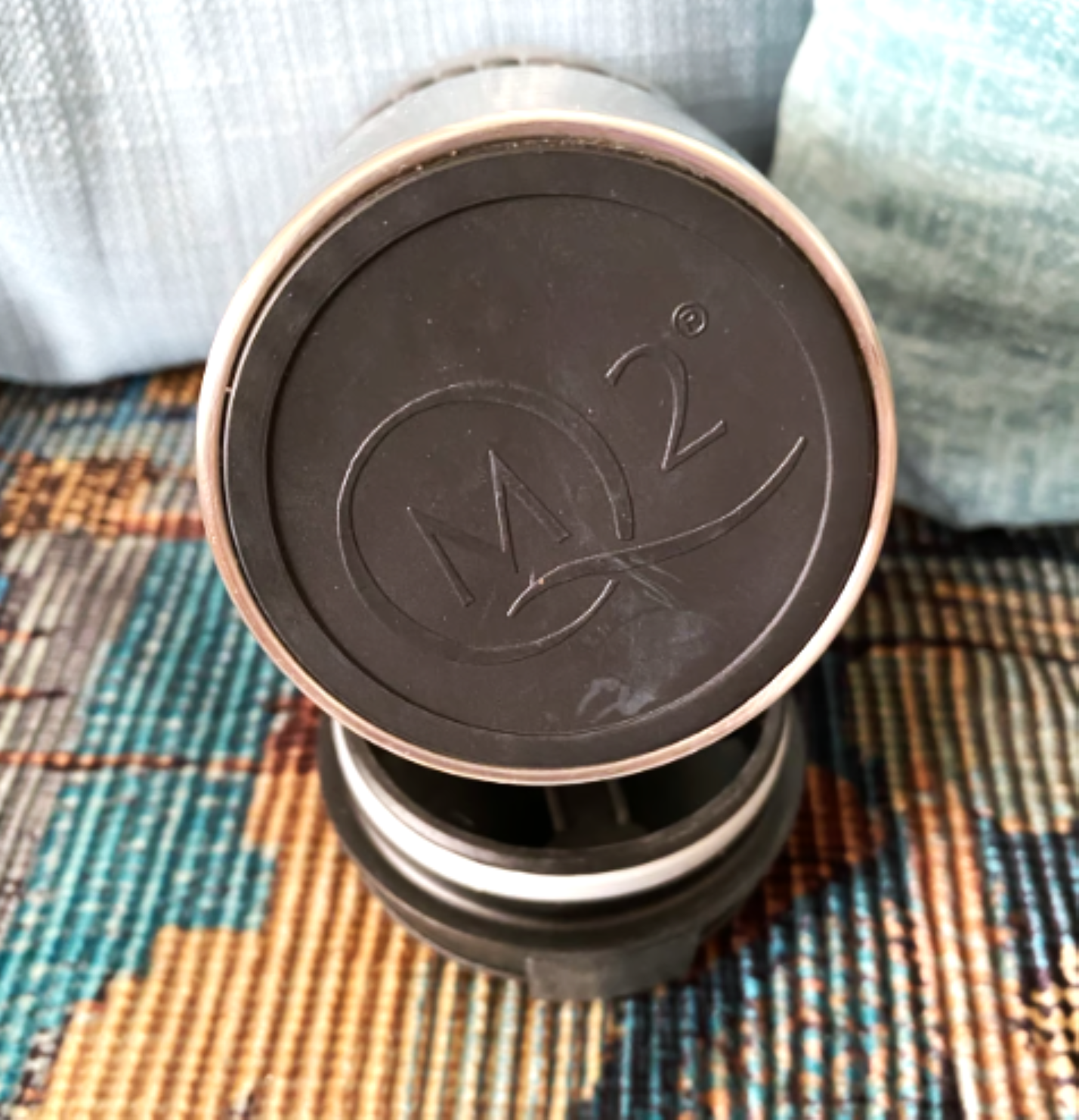 QM2 Travel Mug - Stainless Steel Insulated Cup with RMS Queen Elizabeth 2 Ocean Liner Logo - Perfect for Coffee, Tea & Hot Drinks On-The-Go (2001 Cunard Collection) - Ideal for Commuting, Office Use & Travel Gifts