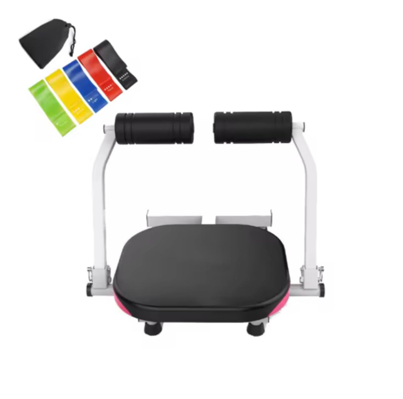 360° Rotating Ab Crunch Machine & Total Gym Equipment - Full Body Workout for Home with Sit Up Bench, Abs Stimulator & Resistance Bands - Perfect for Men & Women Home Gym, Core Training & Weight Loss