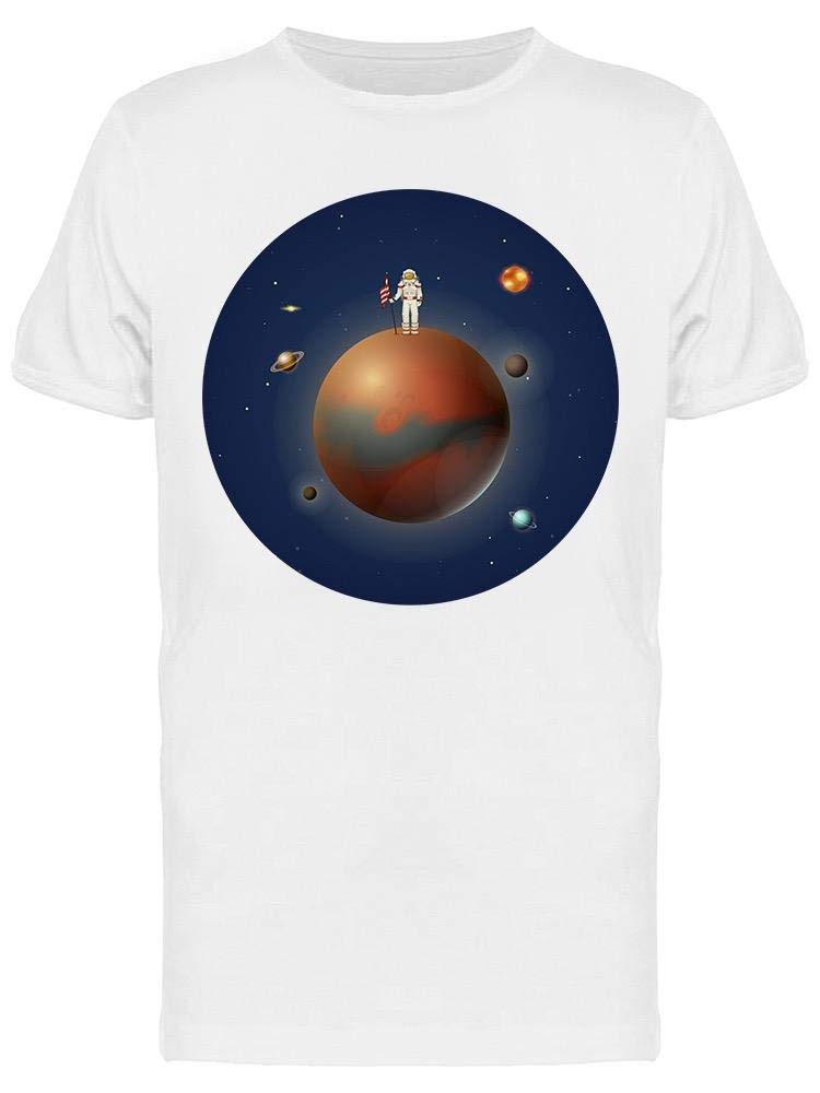 Men's Space Themed Graphic T-Shirt - Cool Astronaut Print Tee for Casual Wear & Everyday Outfits