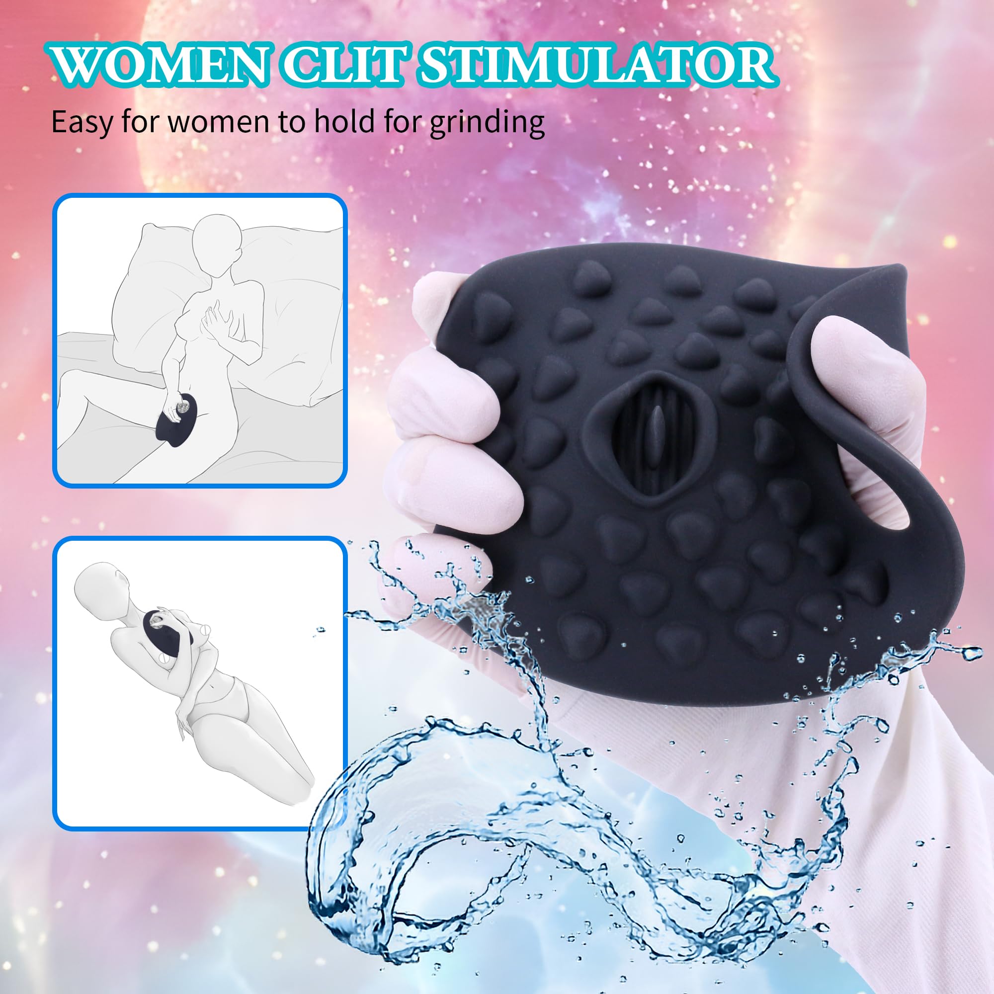 10 Speed Remote Control Clitoral Vibrator & Silicone Cock Ring - Dual Stimulation Sex Toy for Men, Women & Couples - Enhance Intimacy & Pleasure in Bedroom & Long Distance Play