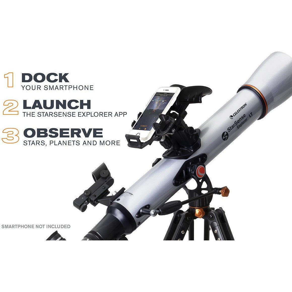 StarSense Explorer LT 70AZ Refractor Telescope with Smartphone App Control - Perfect for Stargazing, Astronomy Beginners & Outdoor Adventures
