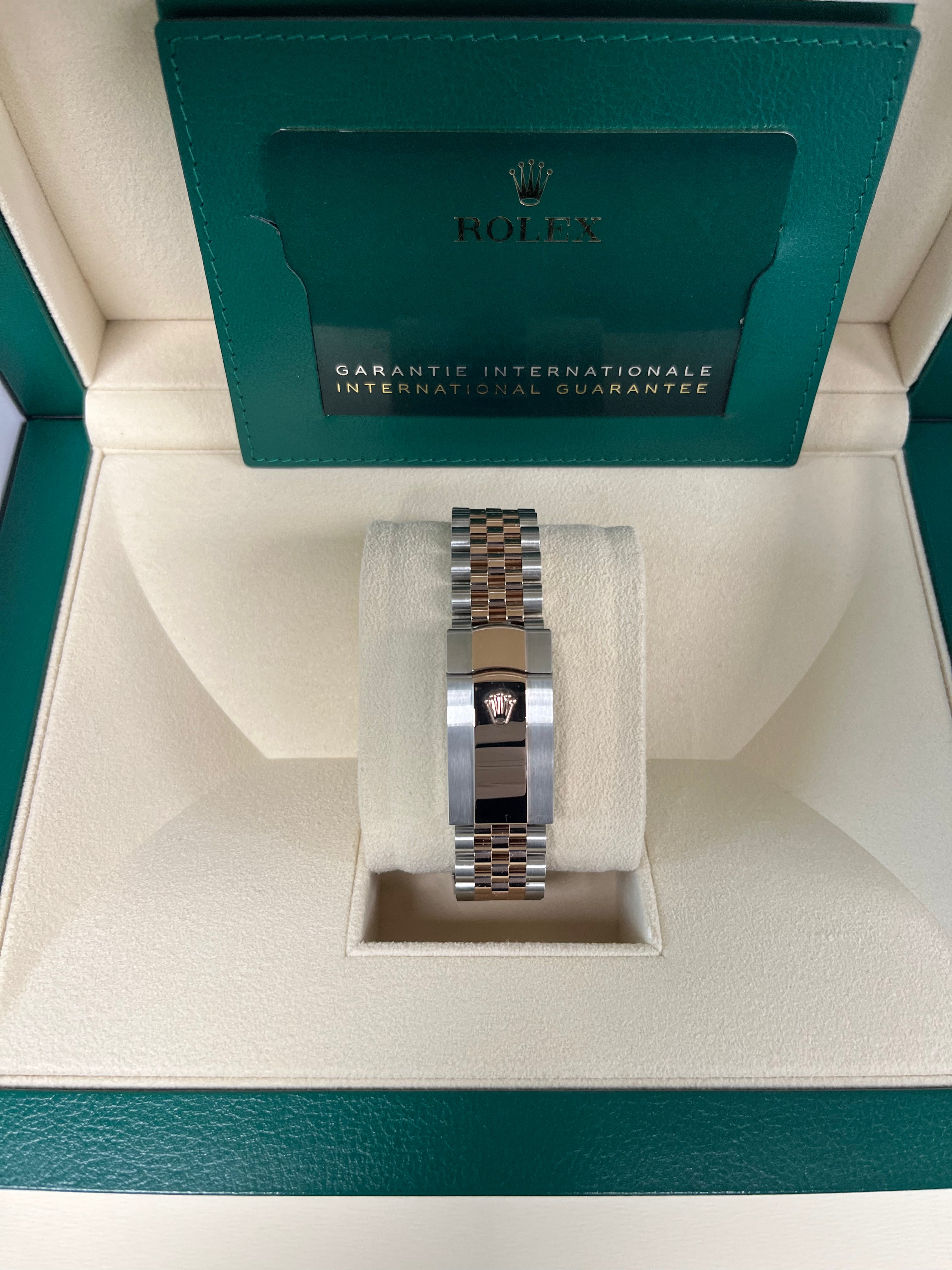 Rolex Datejust 41 Two Tone Watch - Stainless Steel & Rose Gold, Mother of Pearl Diamond Dial, Fluted Bezel, Jubilee Bracelet (Ref#126331) | Luxury Dress Watch for Men, Perfect for Business, Weddings & Special Occasions