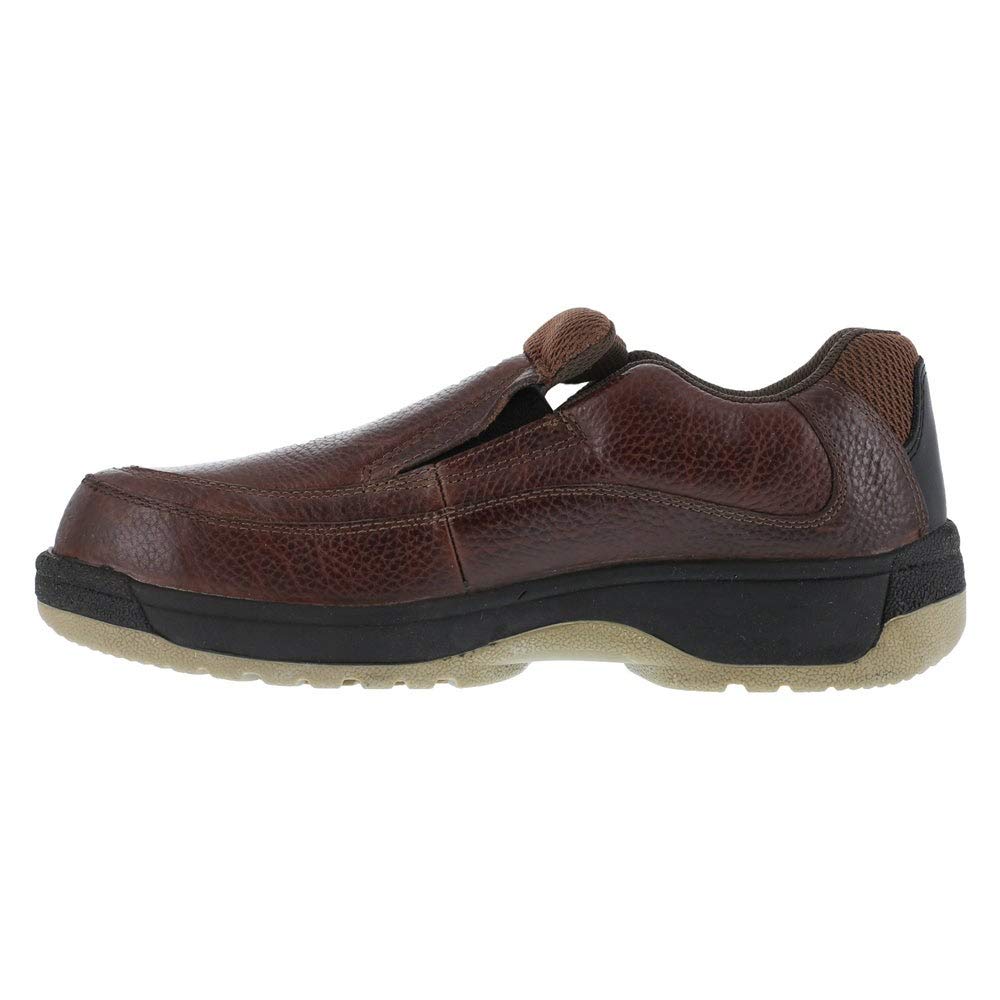 Florsheim Men's Lucky Work Boots - Durable Leather Safety Shoes for Construction & Outdoor Work | Non-Slip, Comfortable Work Boots for Electricians, Carpenters & Handymen