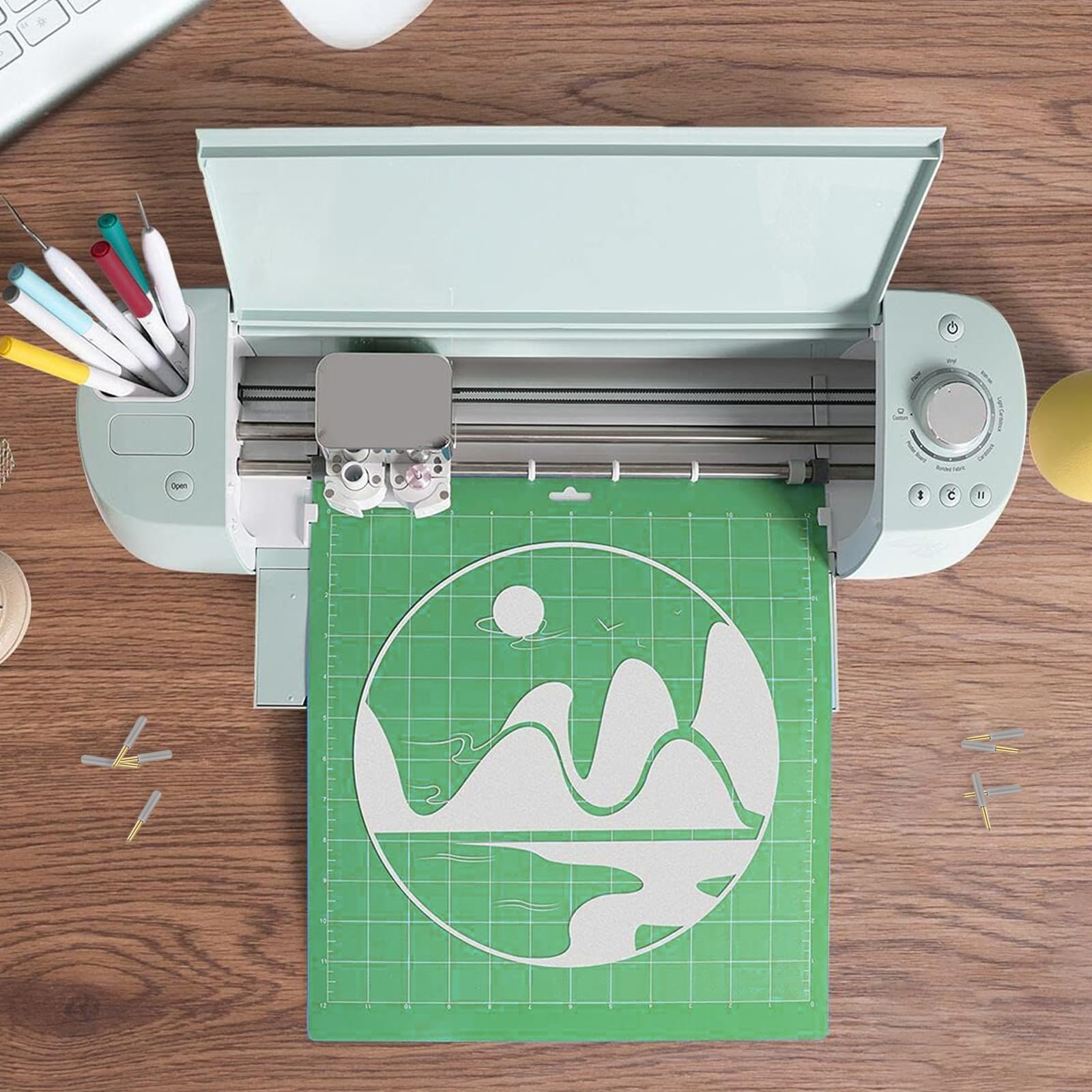 20 Pcs Premium Fine Point Blades Compatible with Cricut Maker 3/4, Maker, Explore 3/4, Air 2/Air/One/Venture - Replacement Blades for Cutting Vinyl, Cardstock, Glitter, Faux Leather, Adhesive Foil & Vellum - Perfect for DIY Crafts, Scrapbooking & Home Decor Projects