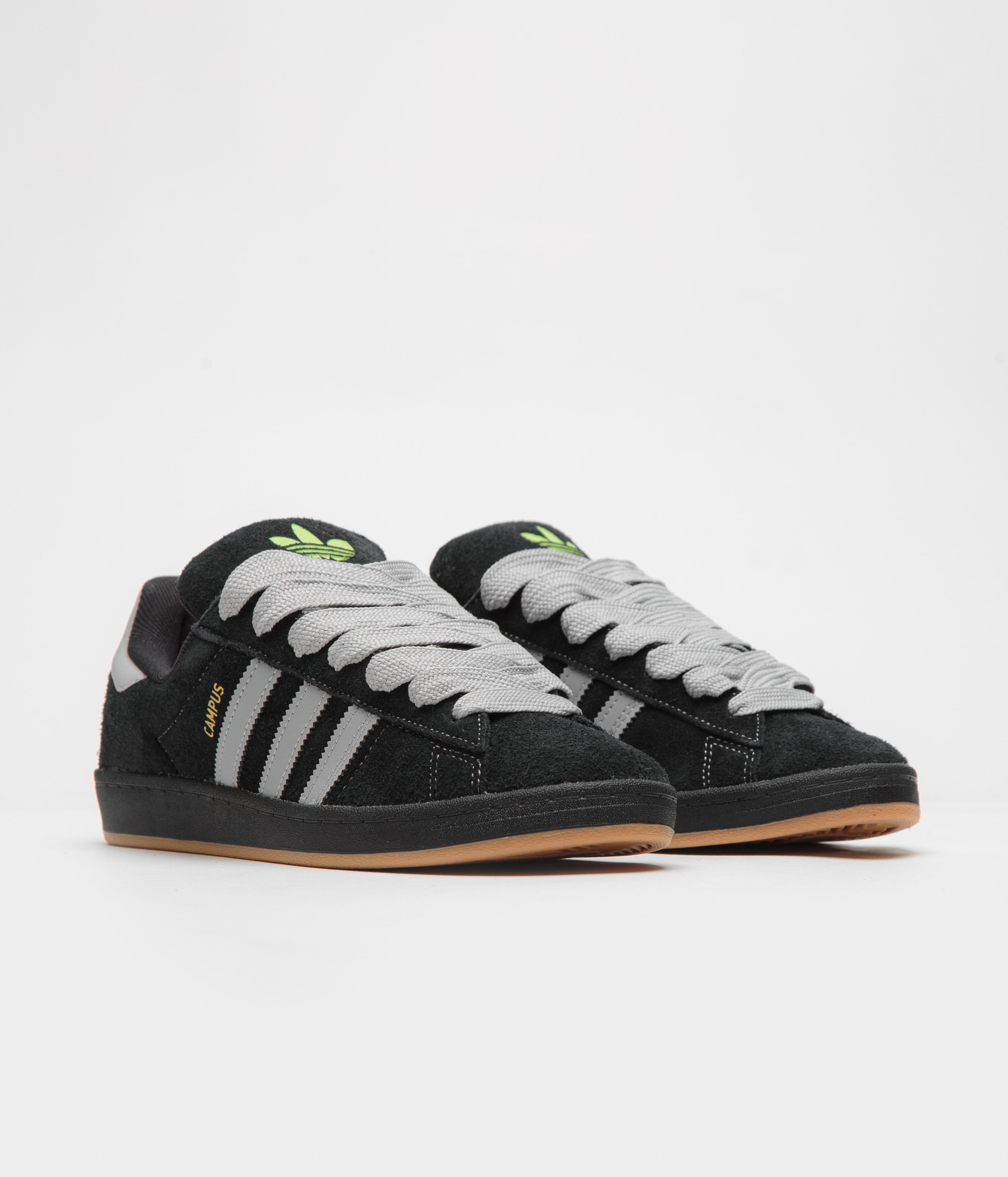 Adidas Campus Sneakers - Core Black / Grey Two / Gold Metallic - Men's Casual Shoes for Everyday Wear & Street Style Fashion