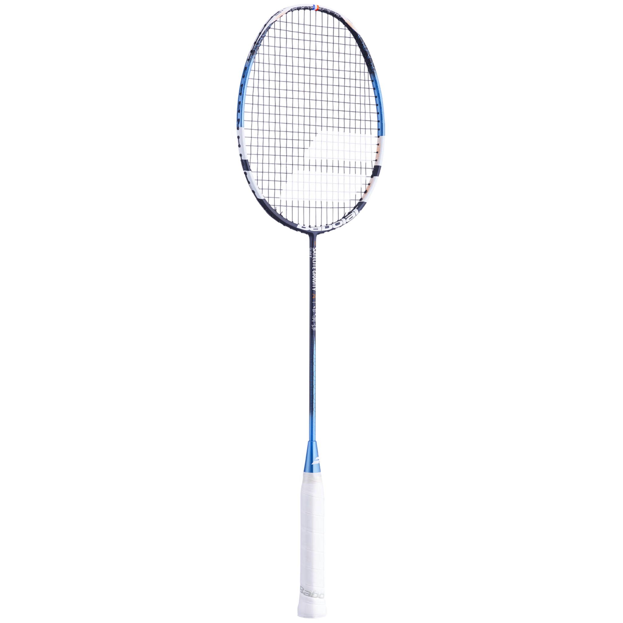 Babolat SATELITE GRAV74 Badminton Racket - Professional Carbon Fiber Shuttlecock Racket for Adults & Teens [Navy Blue] - Perfect for Competitive Play & Training Sessions