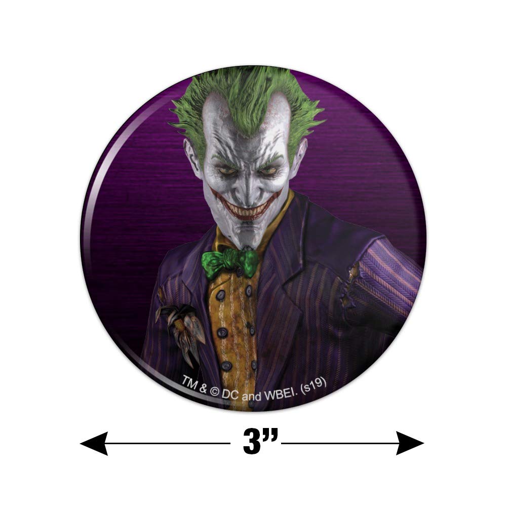 Batman Arkham Asylum Video Game Joker Character Fridge Magnet - Perfect for Kitchen, Office, Locker & Home Decor - Collectible DC Comics Superhero Accessory