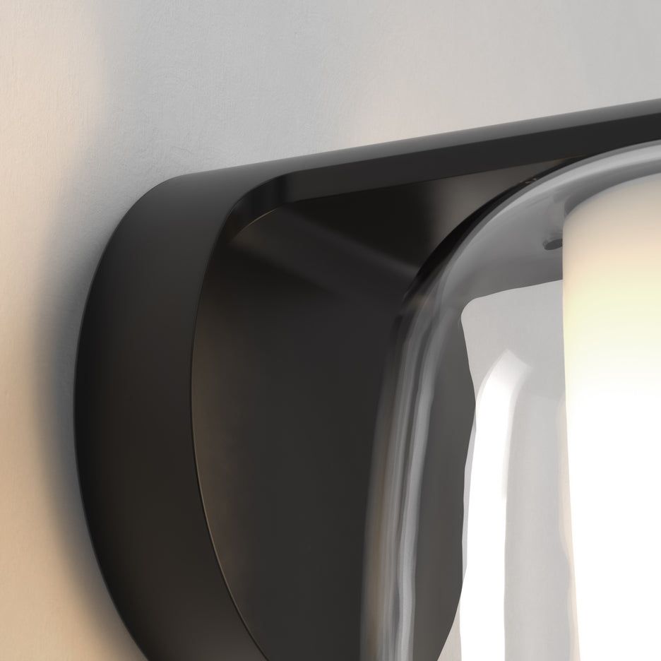 Aquina IP44 Waterproof Bathroom Wall Light - Matte Black & Polished Chrome Finish for Modern Home Decor, Perfect for Vanity, Shower, and Powder Room Lighting