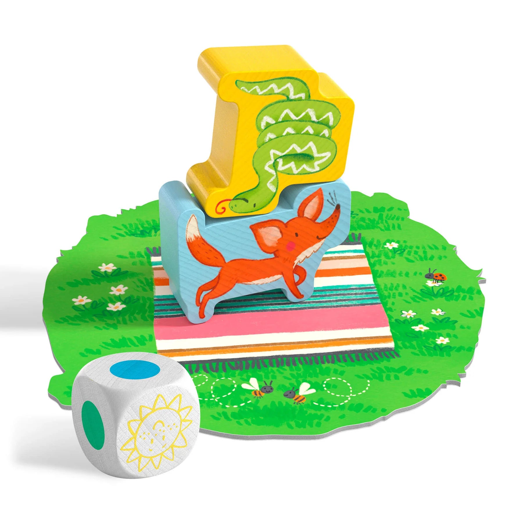 Animal Upon Animal Stacking Game - Fun Wooden Animal Balancing Game for Kids & Family - Perfect for Preschool Learning, Party Games & Family Bonding Time
