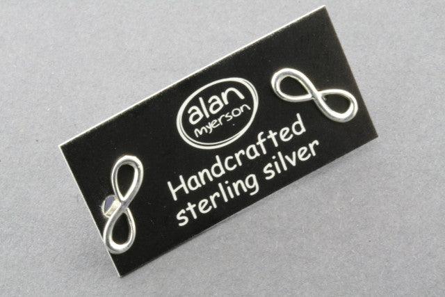Sterling Silver Infinity Stud Earrings for Women - Minimalist & Dainty Jewelry Gift for Her - Perfect for Everyday Wear, Date Nights & Special Occasions