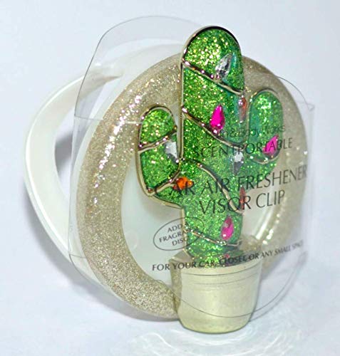 Bath & Body Works Scentportable Visor Clip - Holiday Christmas Cactus Car Air Freshener for Car, Home & Office | Fresh Fragrance for Vehicles, Desks & Small Spaces