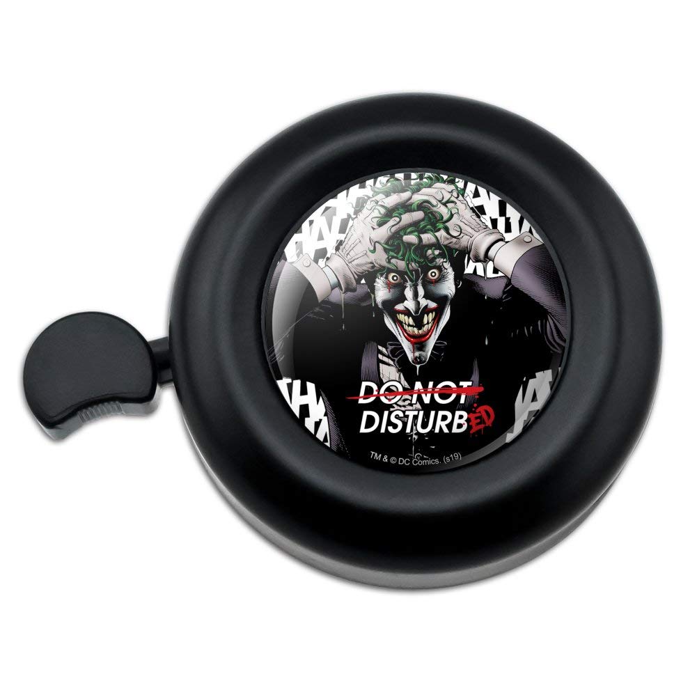 Batman Disturbed Joker Bike Bell - Superhero-Themed Bicycle Handlebar Accessory for Cycling Enthusiasts | Perfect for Comic Fans & Urban Commuters