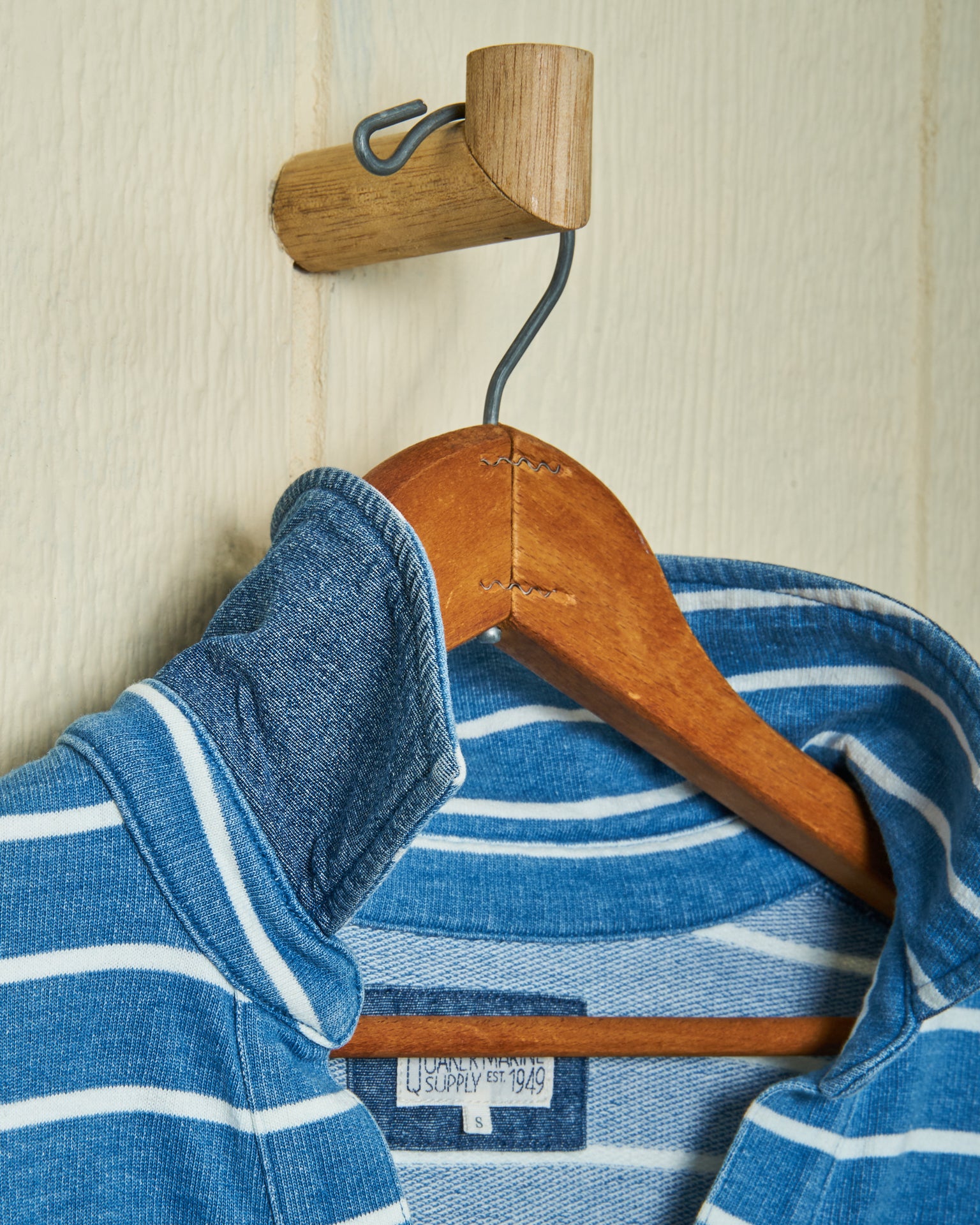 Indigo Inlet Pullover - ¾” Indigo & White Striped Women's Sweater | Cozy Casual Wear for Fall & Winter | Perfect for Layering, Office & Weekend Outfits