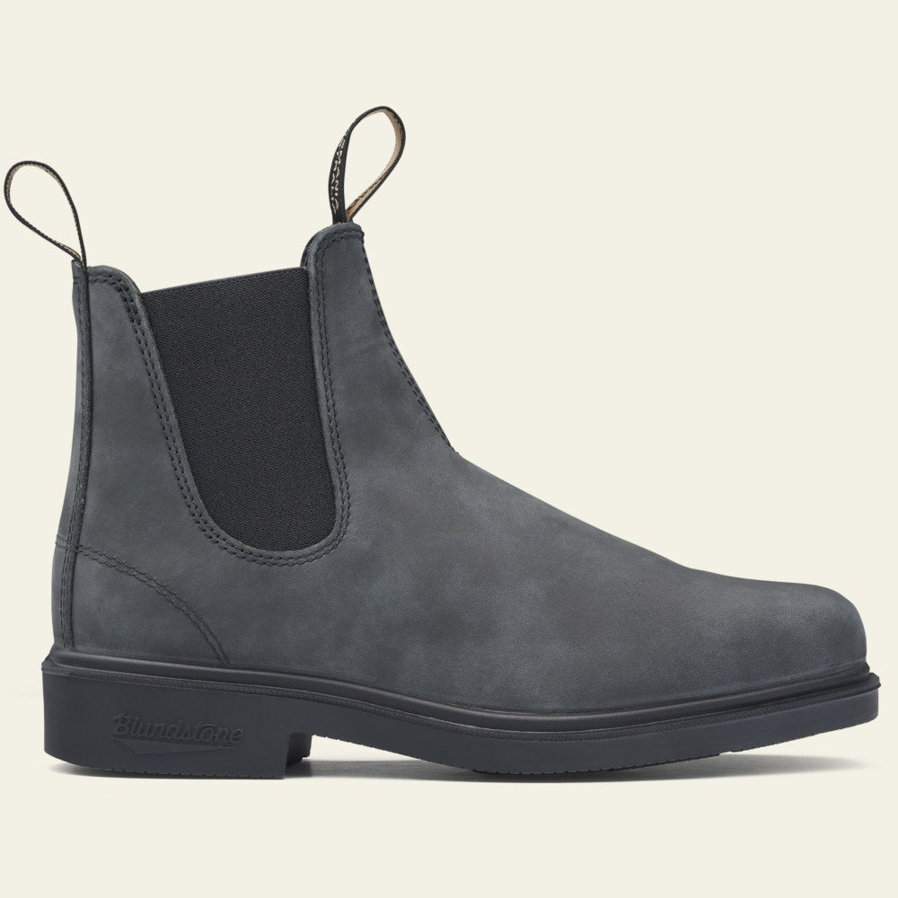 Blundstone 1308 Premium Leather Chelsea Boots for Men & Women - Rustic Black Waterproof Ankle Boots for Work, Hiking & Outdoor Activities