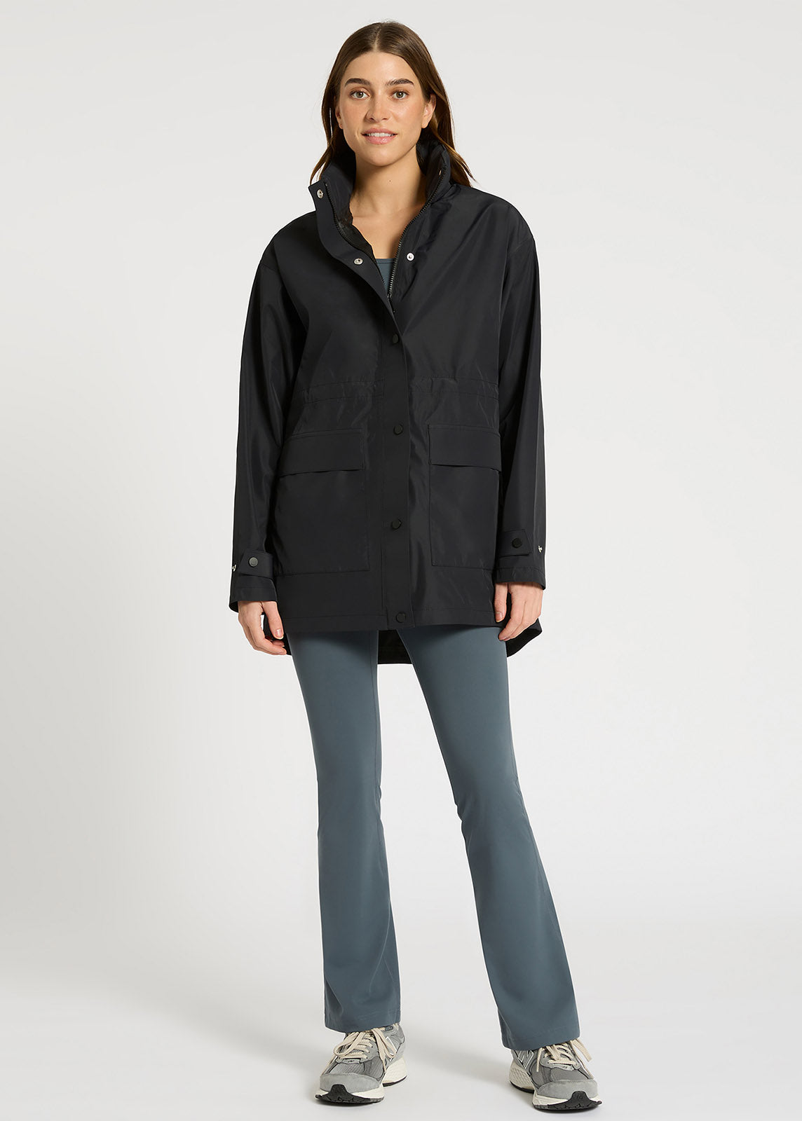 Waterproof Cinch & Splash Trench Coat for Women - Lightweight Windbreaker Raincoat with Adjustable Belt | Perfect for Outdoor Hiking, Travel & Commuting in Rainy Weather