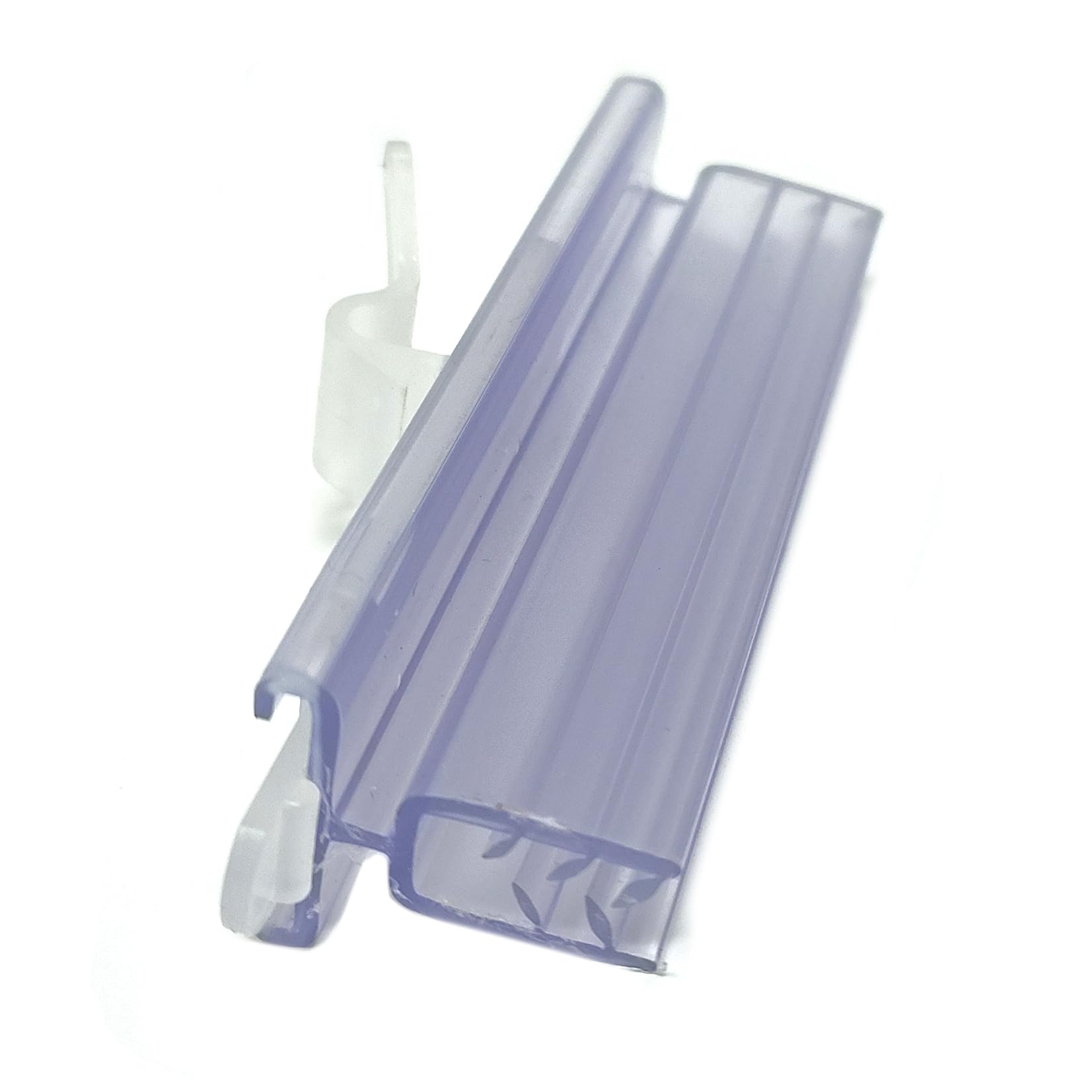 100 Pack Slatwall Sign Holders - Vertical Protruding Aisle Card Displays for Retail Slat Board Panels | Durable Store Signage for Supermarkets, Boutiques & Trade Shows