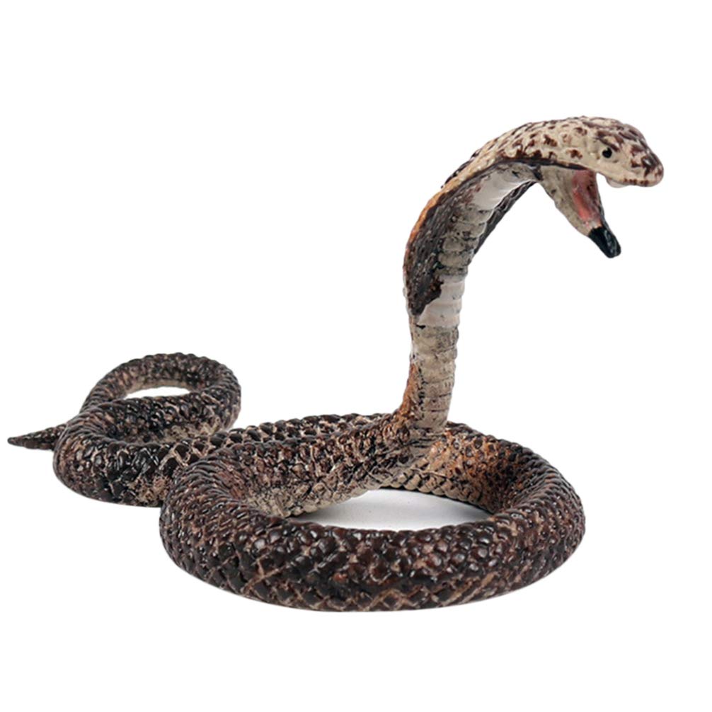 Realistic Rattlesnake Toy - Fake Snake Figure, Simulation Animal Model for Prank & Scary Props | Kids Party Favors, Halloween Decorations & Outdoor Adventure Play