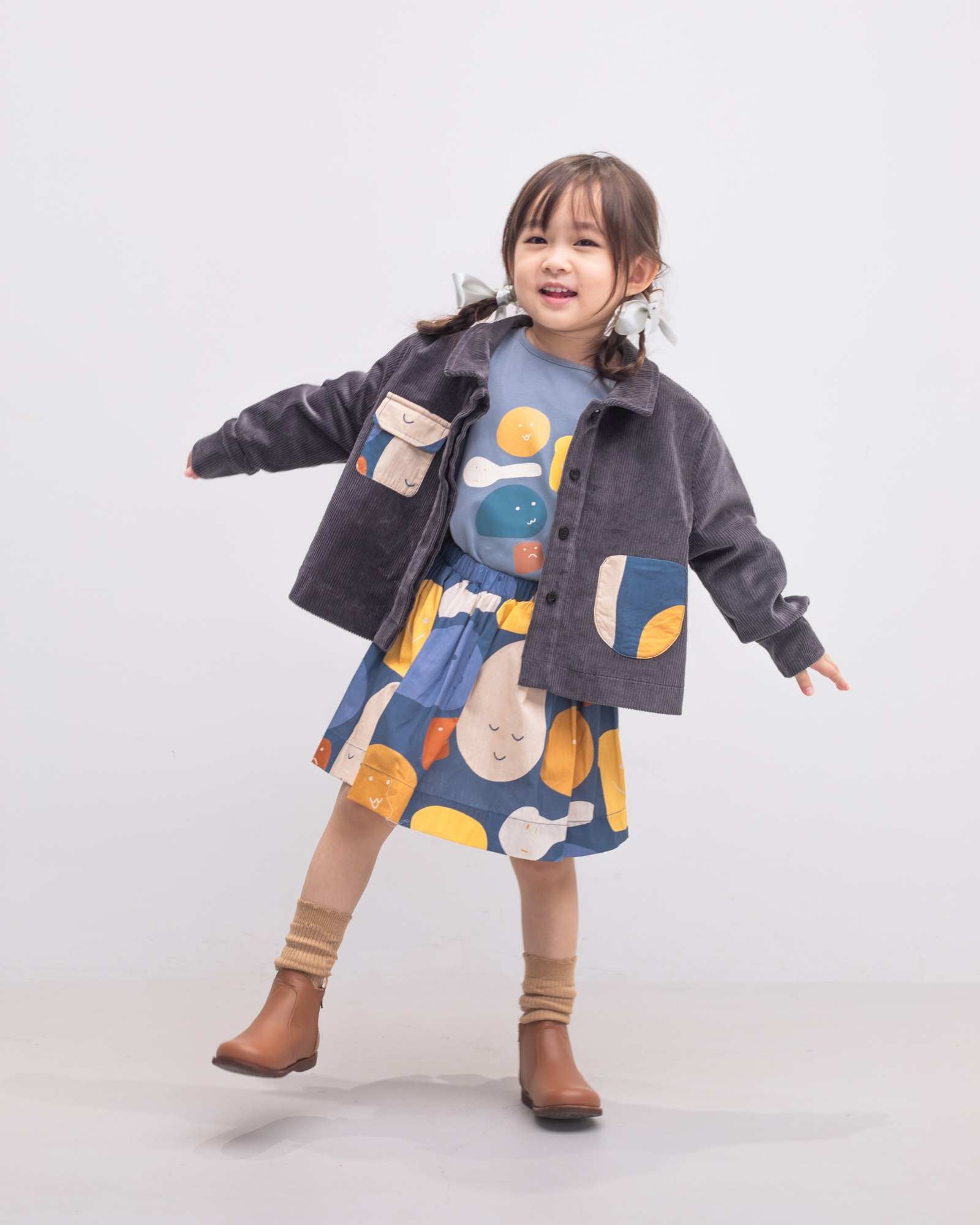Blob Pop Long Sleeve Kids T-Shirt - Soft Cotton Comfort for Boys & Girls - Perfect for School, Playdates & Family Outings