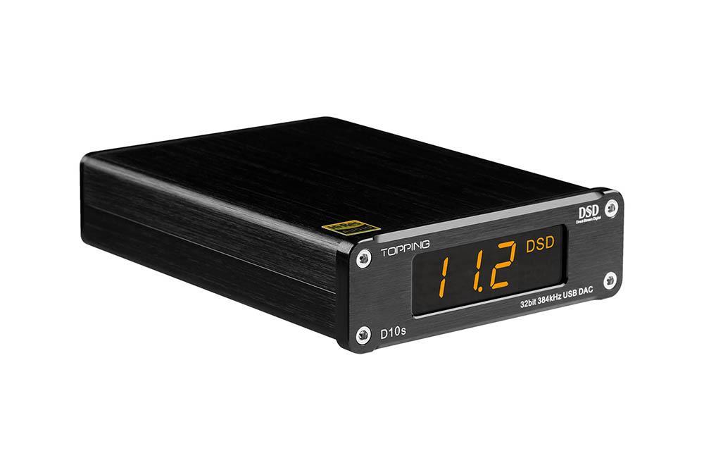 TOPPING D10s Hi-Res USB DAC with ES9038Q2M Chip - 32Bit/384kHz DSD256 XMOS XU208 HiFi Audio Decoder for Home Theater & Studio Recording