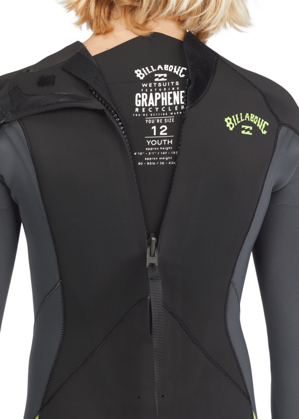 Billabong Boys Absolute 3/2mm Back Zip GBS Steamer Wetsuit for Kids - Youth Surfing, Diving & Water Sports - Thermal Protection for Cold Water Activities