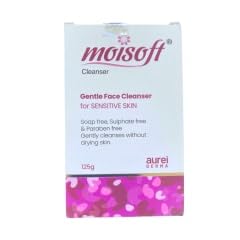 Moisoft Gentle Face Cleanser 125g - Hydrating & Soothing Facial Wash for Sensitive Skin | Daily Cleansing Routine, Morning & Night Skincare, Travel-Friendly Size