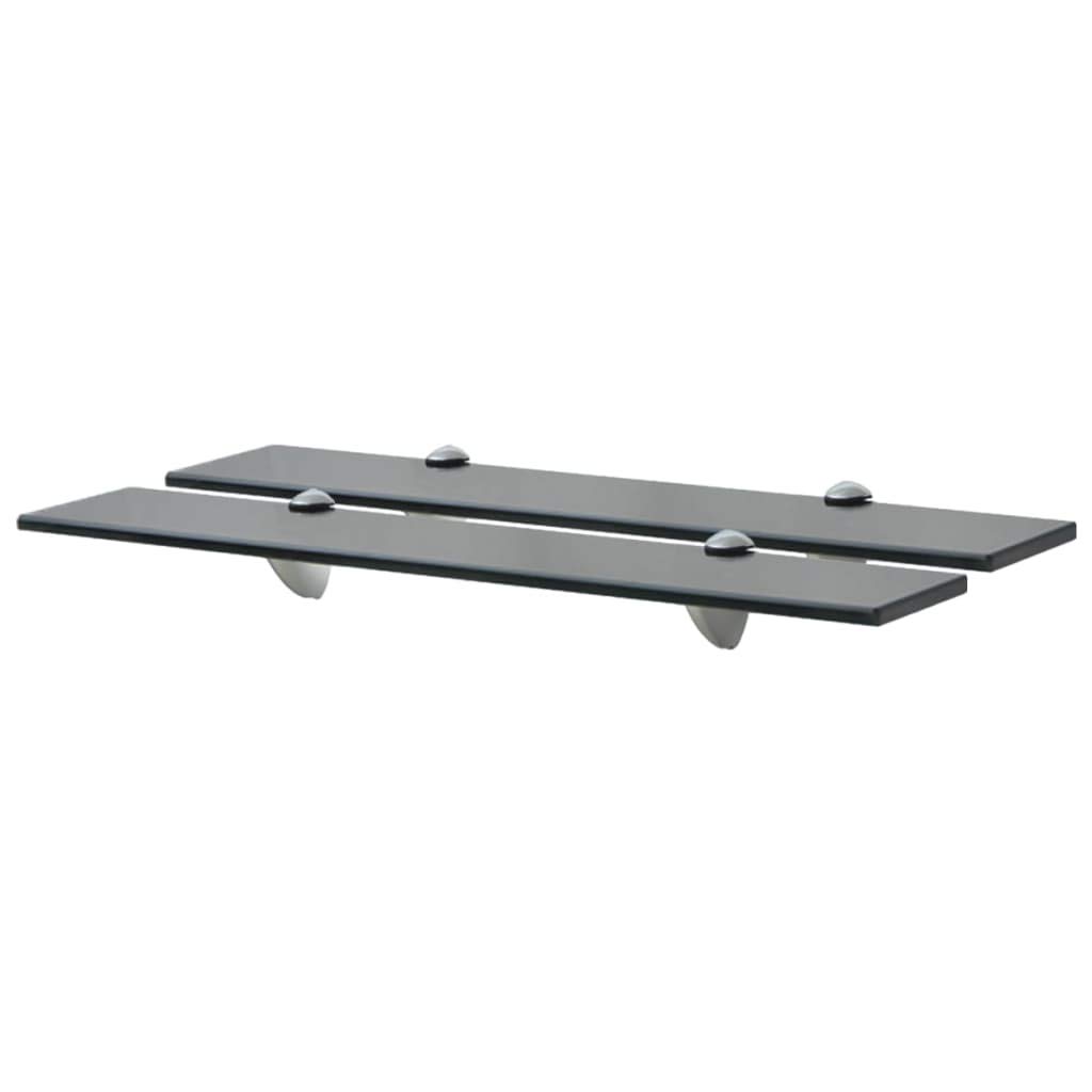 Modern Floating Glass Shelves Set of 2 - 23.6