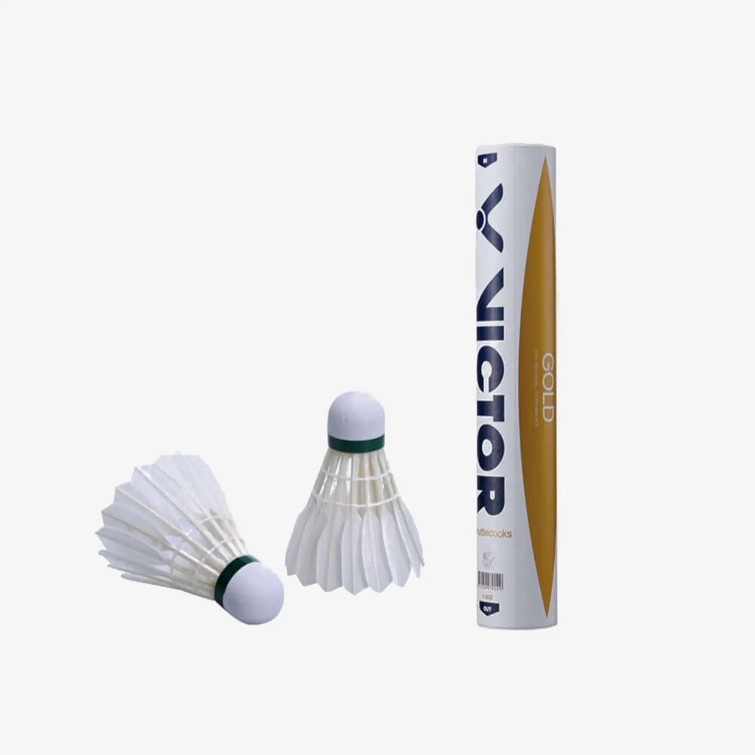 VICTOR Gold Feather Badminton Shuttlecock - Premium Tournament Grade for Professional & Recreational Play - Perfect for Indoor & Outdoor Sports