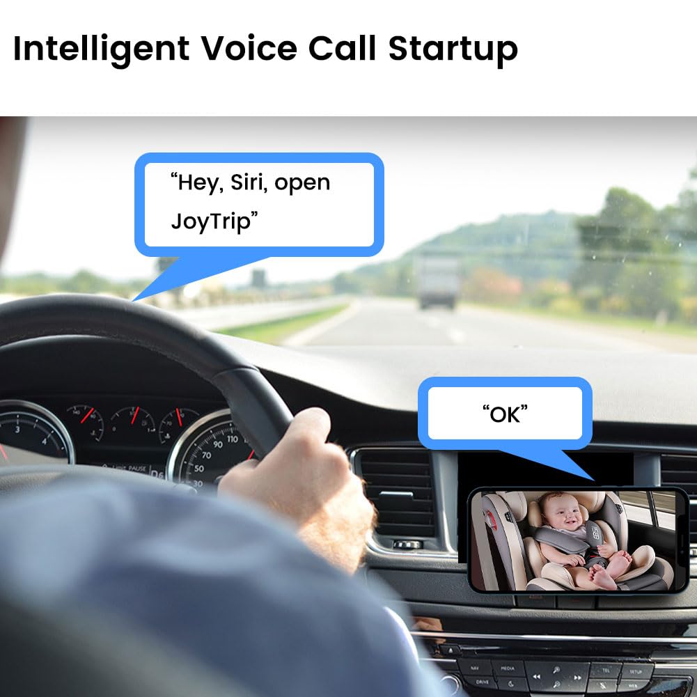 GreenYi WiFi Car Baby Monitor with IR Night Vision - 720P HD Wireless Rear/Front View Camera for Android Head Units, iPhone, iPad & Smartphones - Perfect for Night Driving, Baby Monitoring & Parking Assistance
