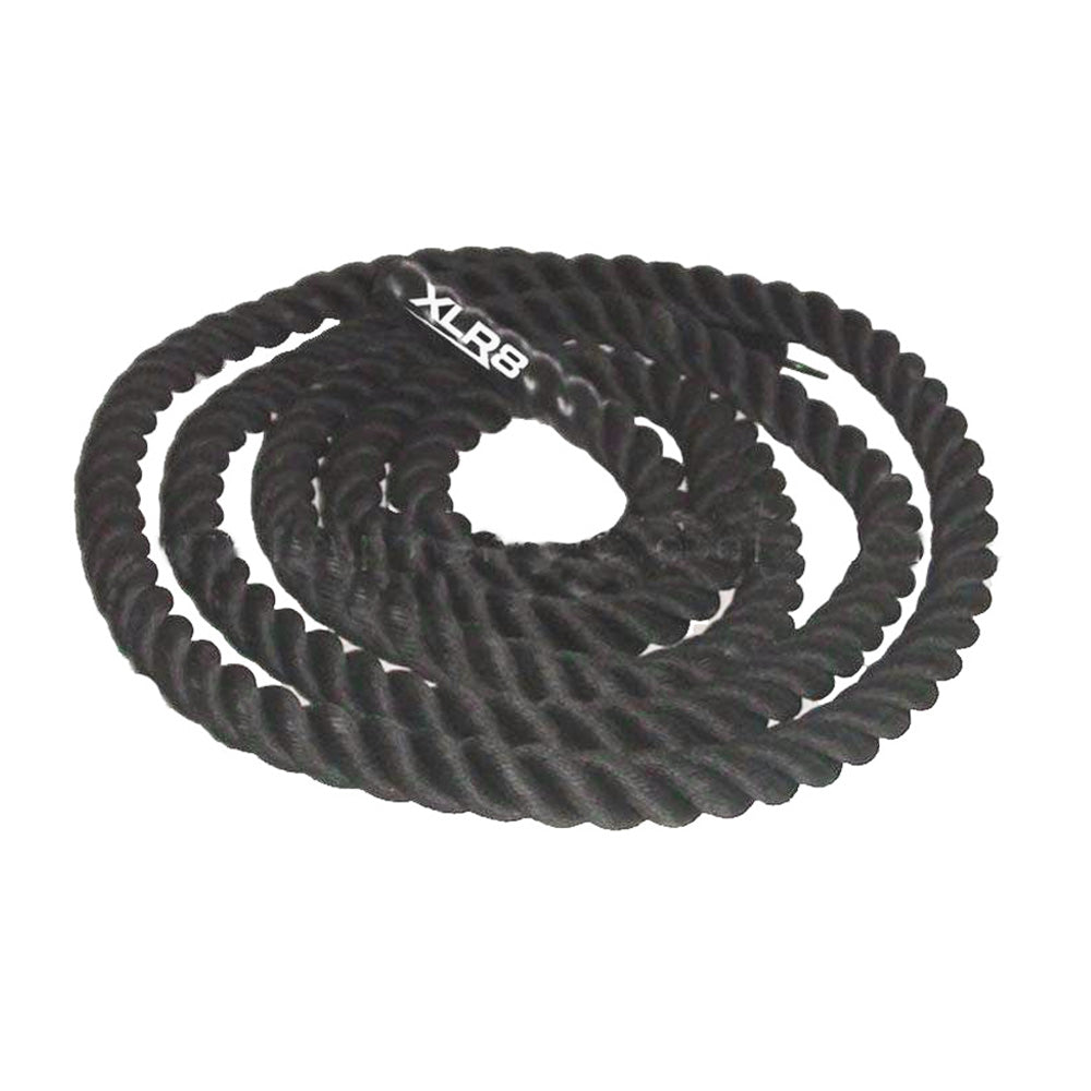 XLR8 Battle Rope 50ft (15m) - Heavy Duty Fitness Rope for Cross Training, Strength Workouts & Cardio - Ideal for Home Gym, Outdoor Exercise & Functional Training