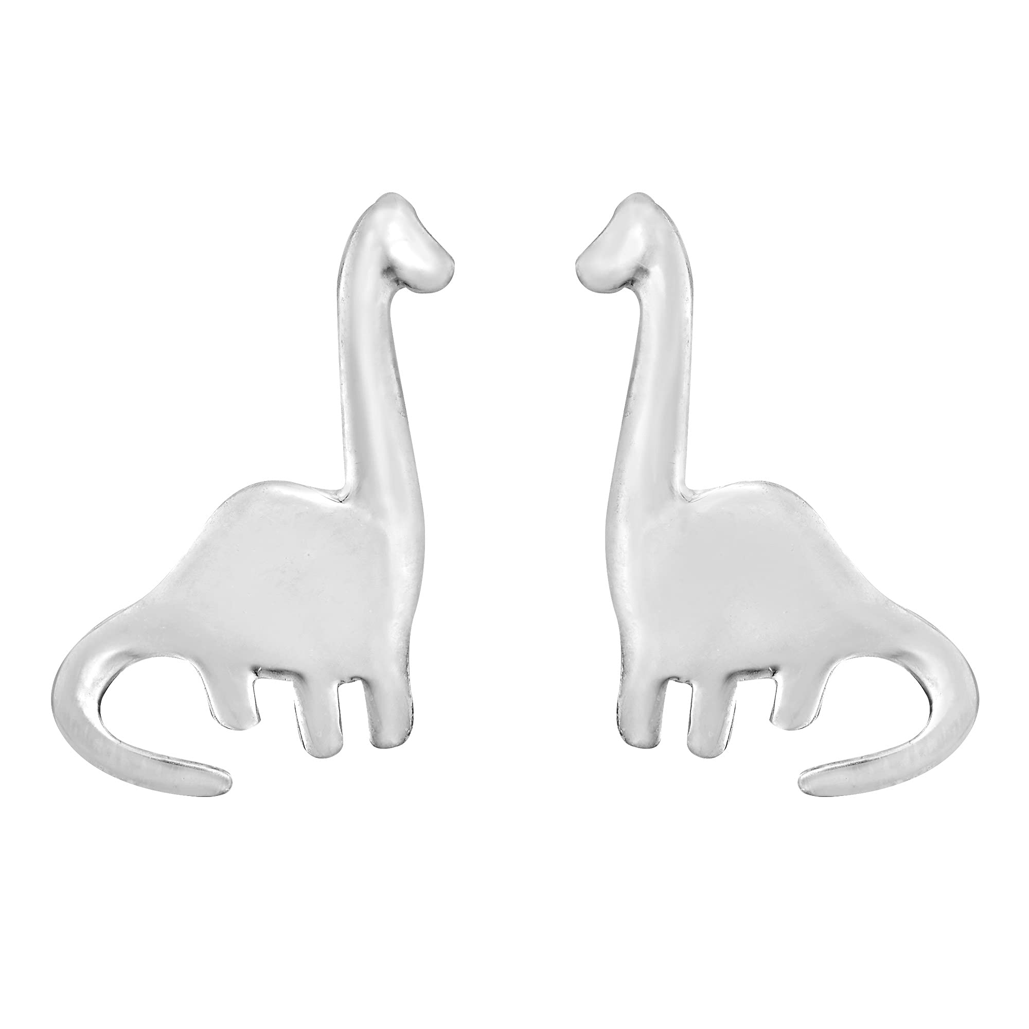 AeraVida .925 Sterling Silver Dinosaur Stud Earrings for Women | Cute Animal Jewelry Gift for Her | Perfect for Casual Wear, Parties & Gifts
