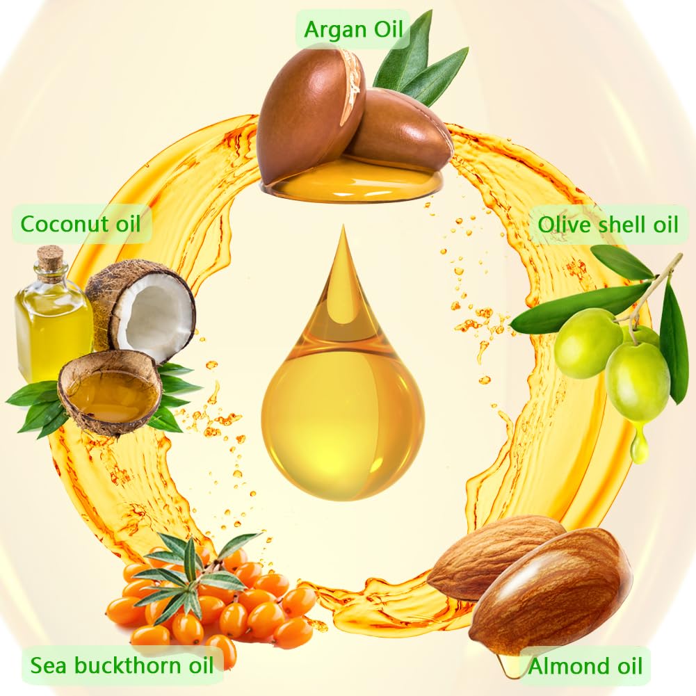 Premium Moroccan Argan Oil for Hair - Deep Repair Treatment for Split Ends, Frizz & Flyaways | Extra Strength Nourishment for Dry, Damaged Hair | Perfect for Daily Hair Care & Styling