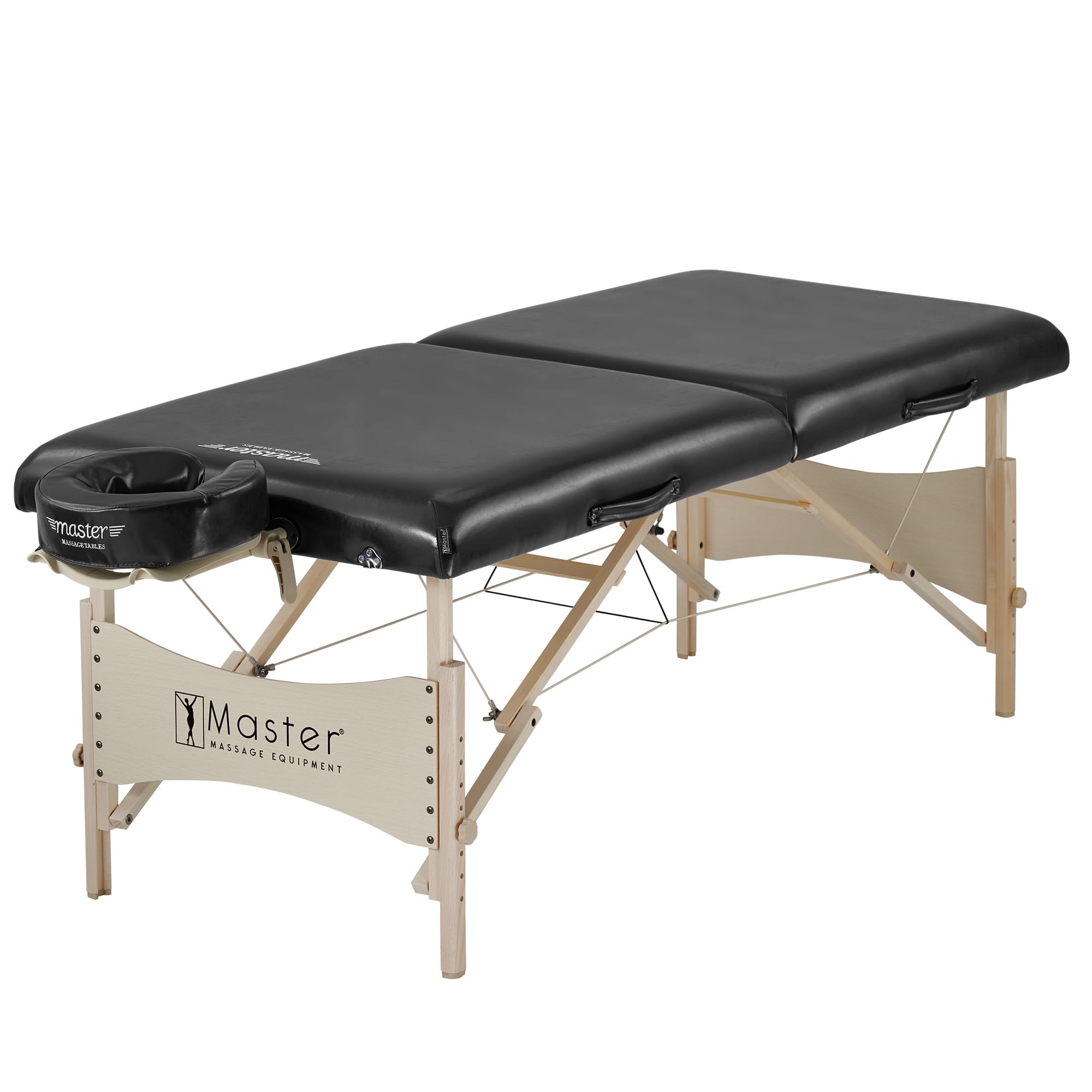 30 Inch Balboa Pro Portable Massage Table - Foldable Wooden Beauty Salon Bed for Massage, Lash Extensions & Tattoo - Black | Perfect for Spa, Home Use & Professional Therapists