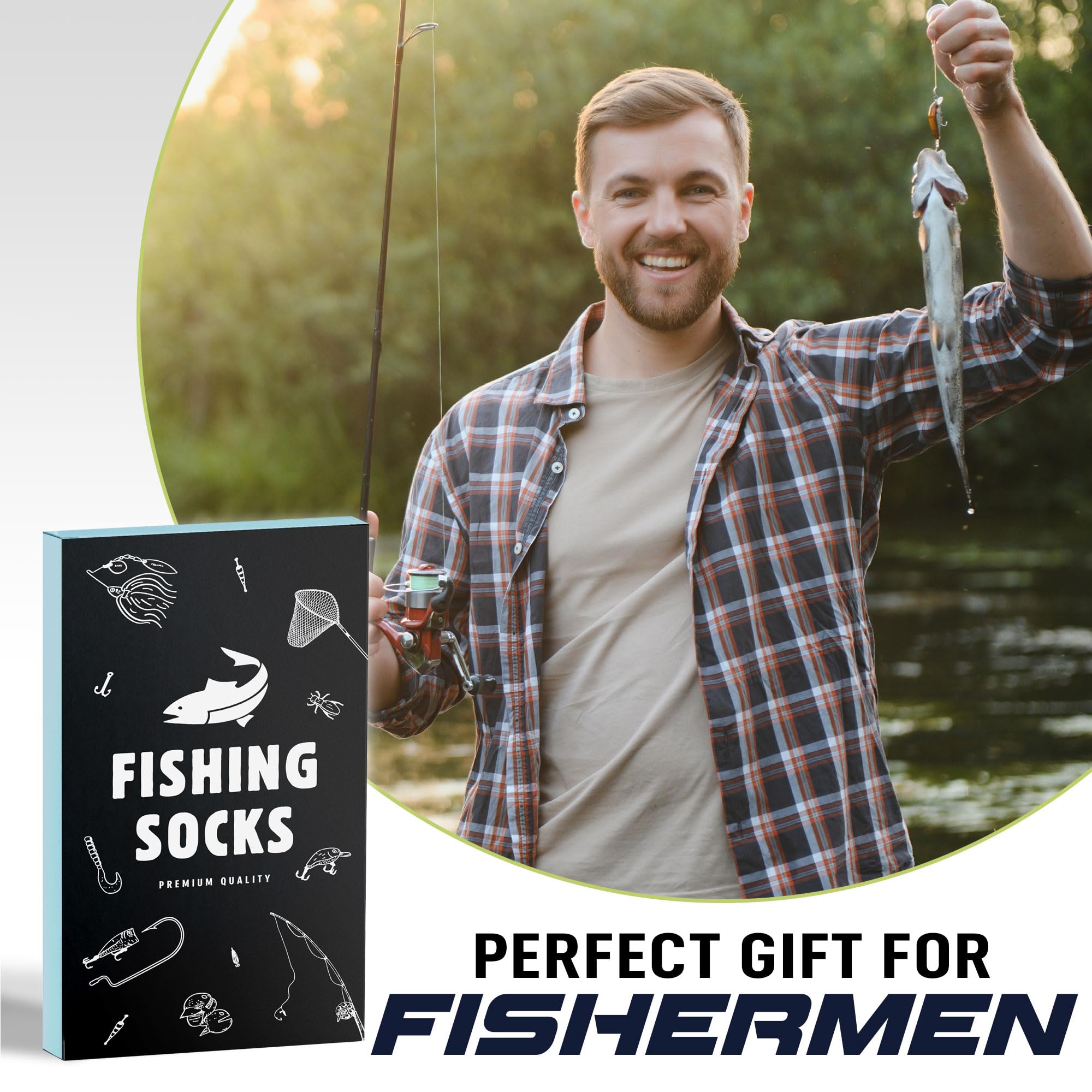 VICRAZY Funny Fishing Gifts for Men - Unique Fishing Accessories for Dad & Grandpa - Perfect Stocking Stuffers & Birthday Gifts - Great for Fishing Trips, Father's Day & Retirement Gifts